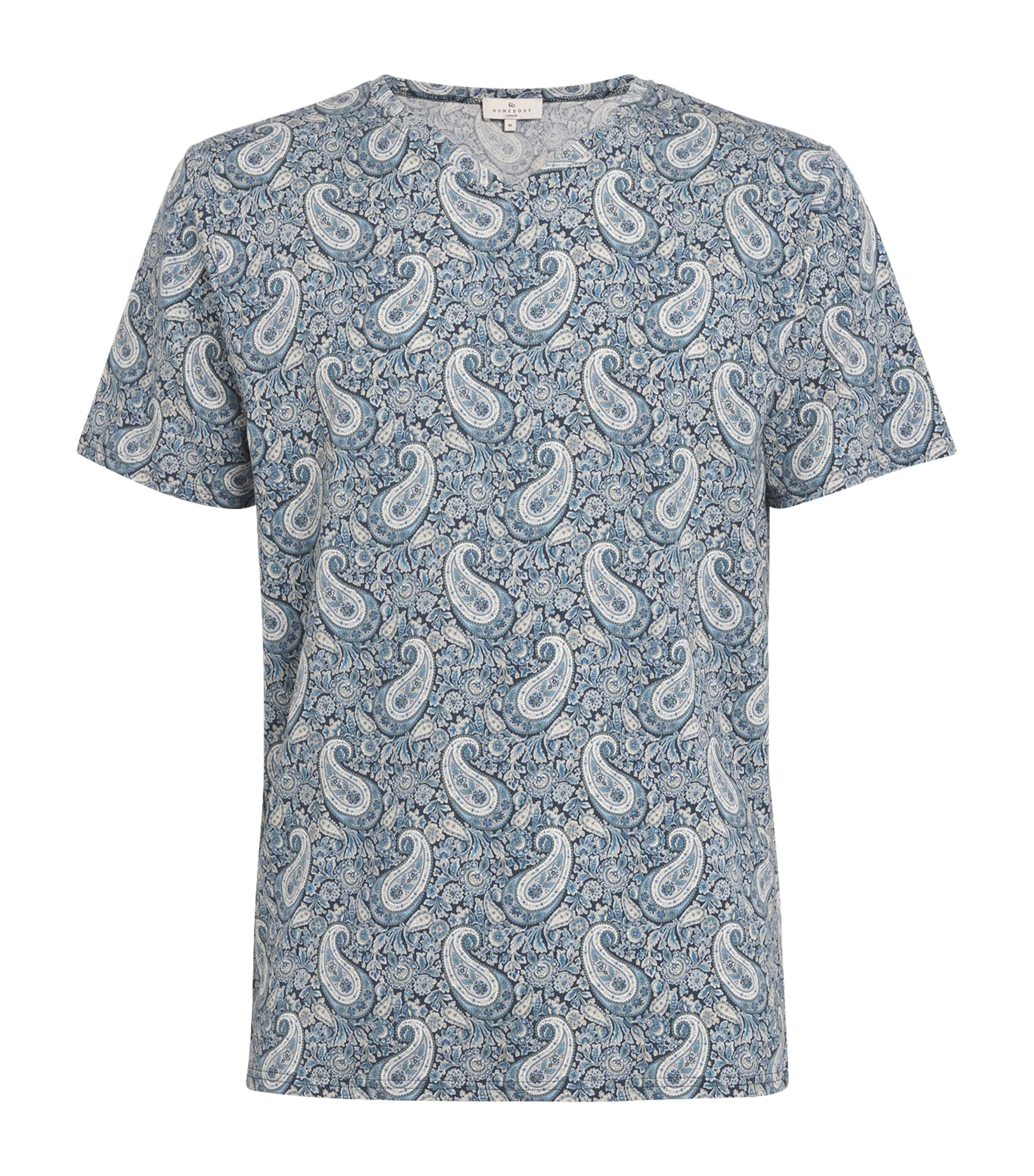 Shop Homebody Printed T-shirt In Blue