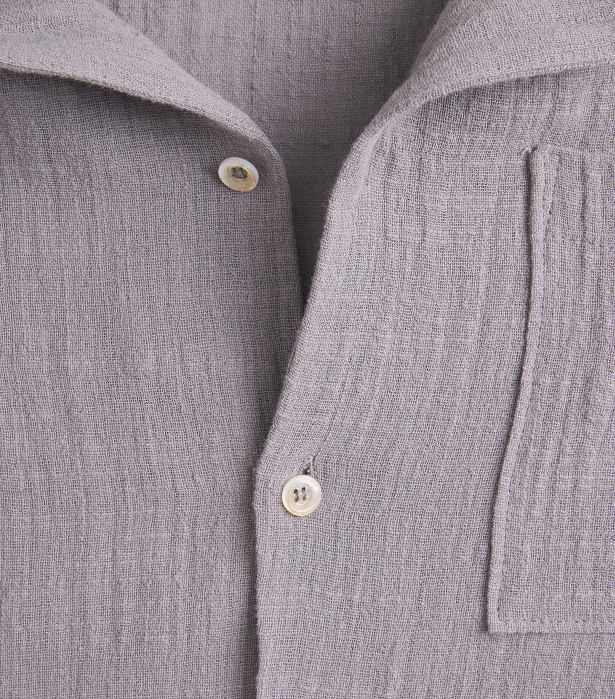 Séfr Mens Cotton Everyday Shirt Grey Image 6