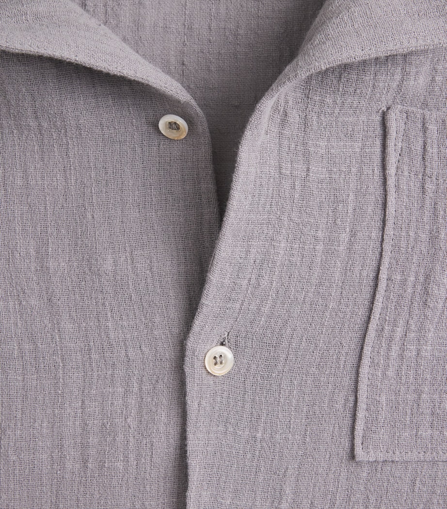 Séfr Mens Cotton Everyday Shirt Grey Image 6