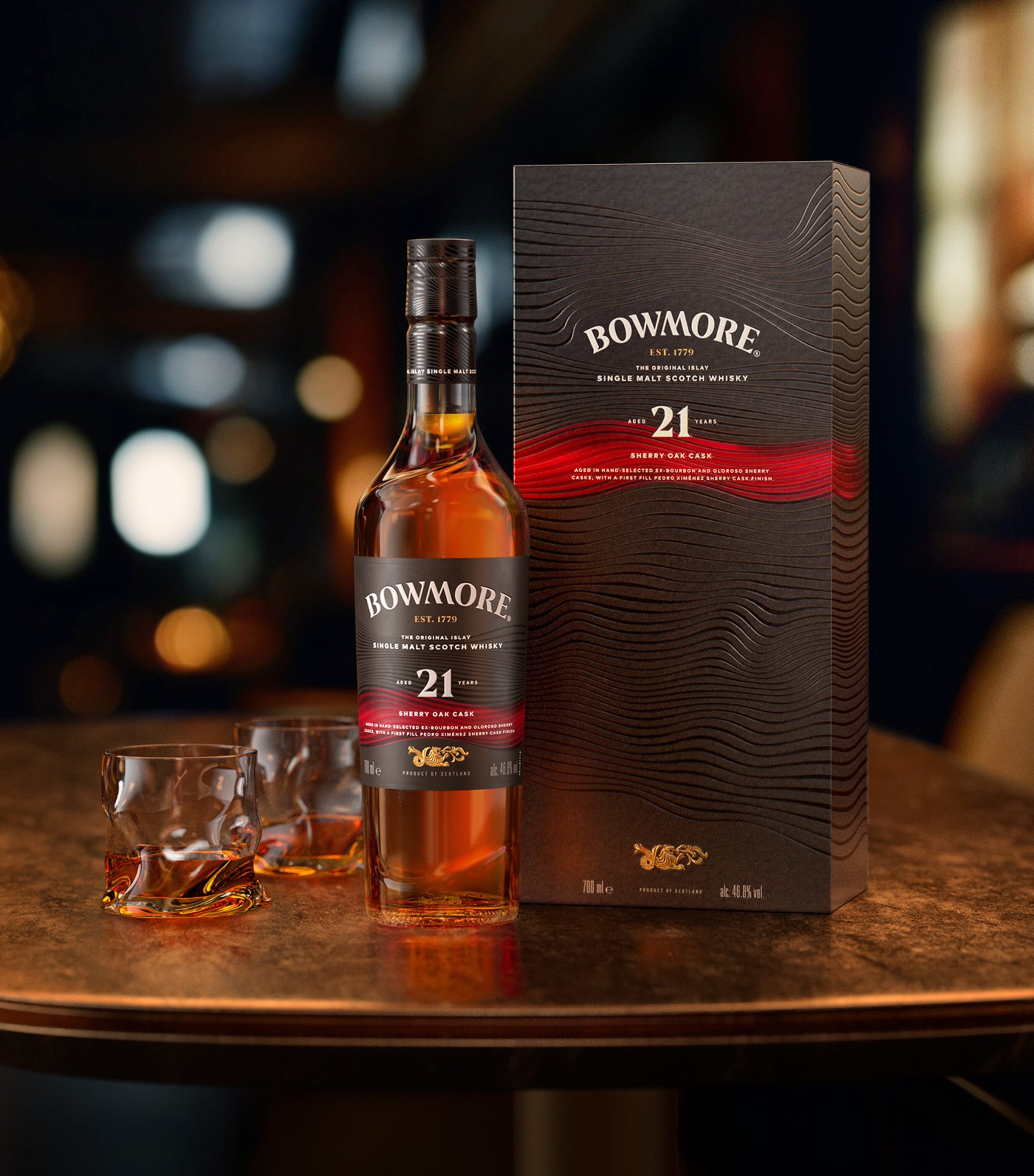 Harrods 21年 Scotch Whisky Bowmore 21-Year-Old Sherry Oak Cask Single-Malt Scotch Whisky