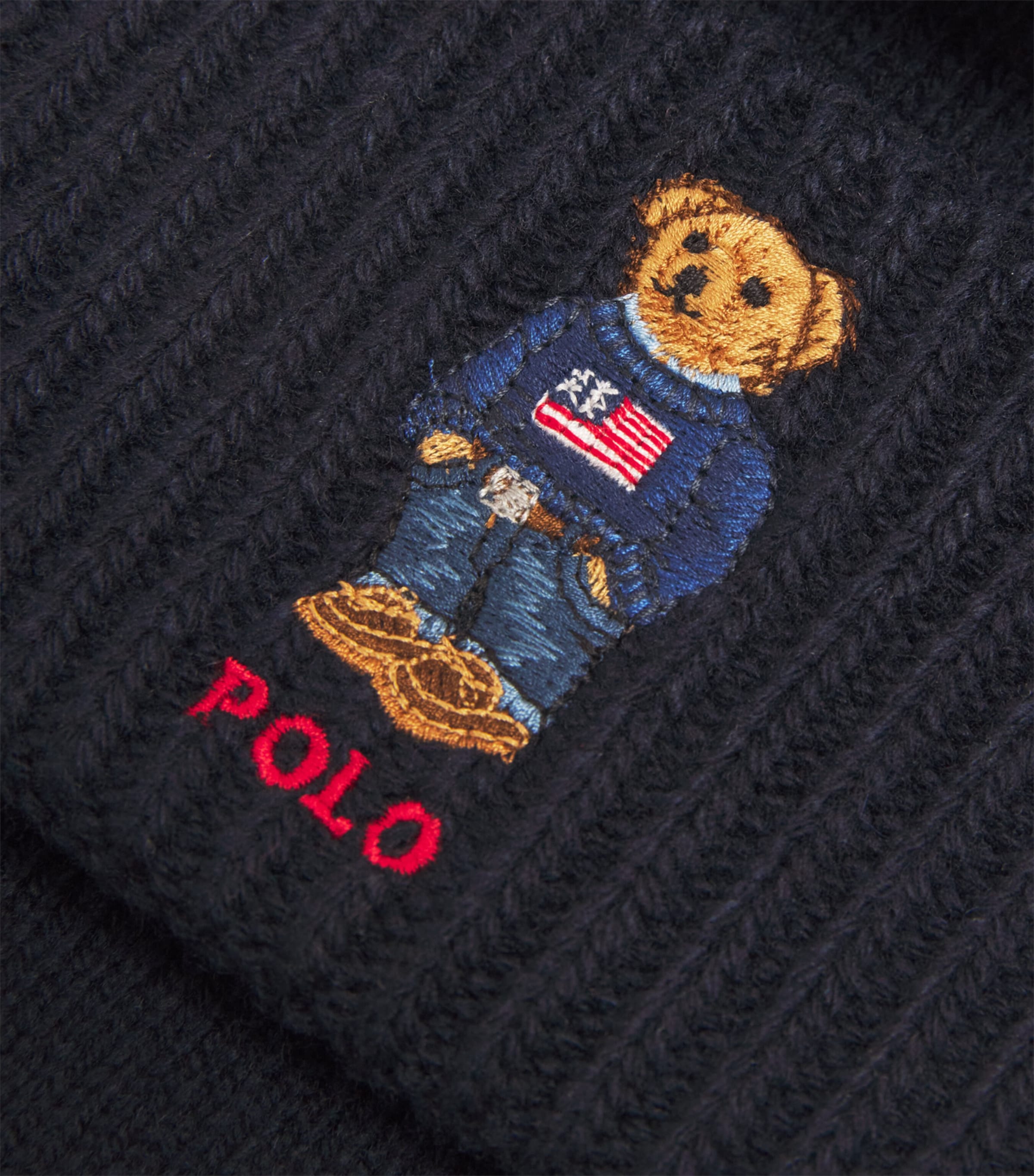 Polo Bear Hat and Scarf Set BLUE Image 3