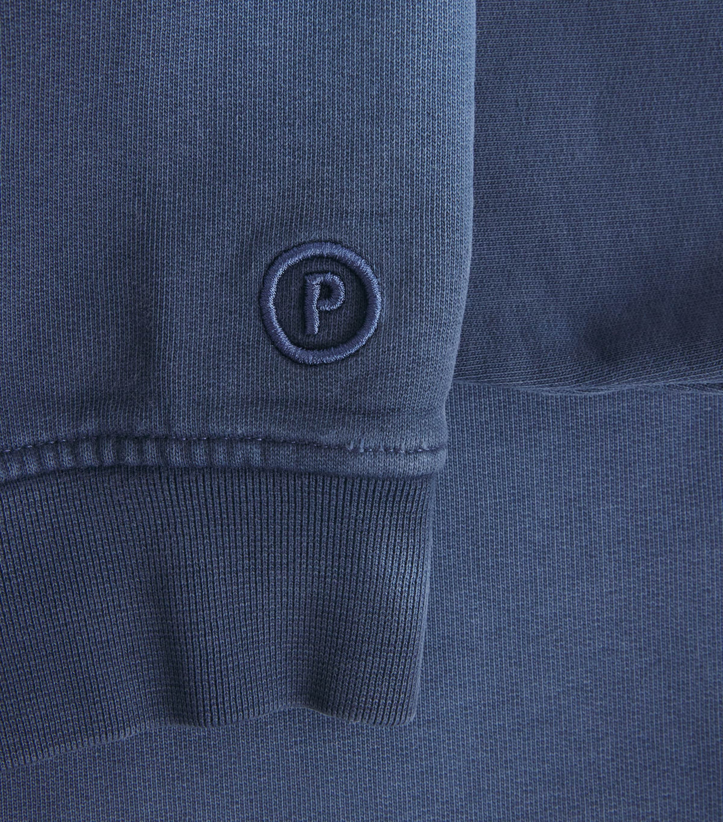 Picante Mens Organic Cotton Everyday Polo Sweatshirt Navy Image 6