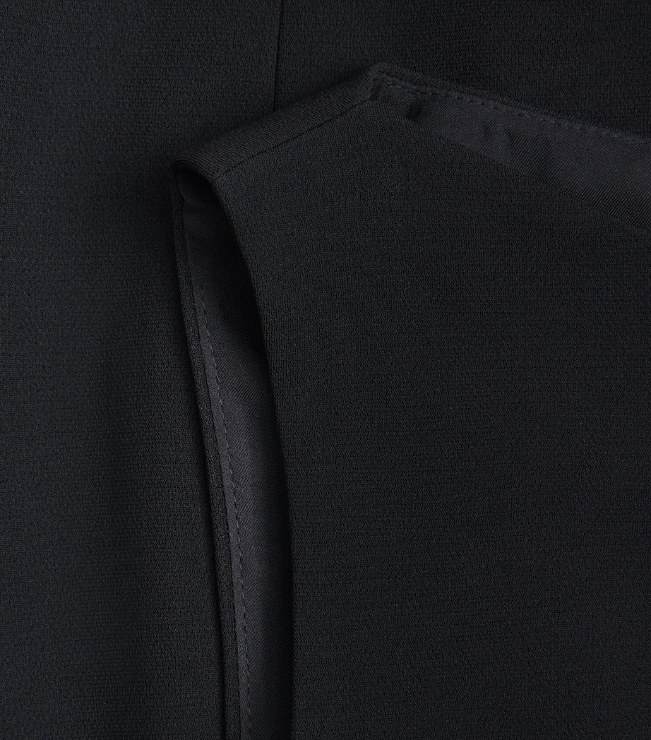 Admiral Crepe Midi Shift Dress 001 BLACK Image 5