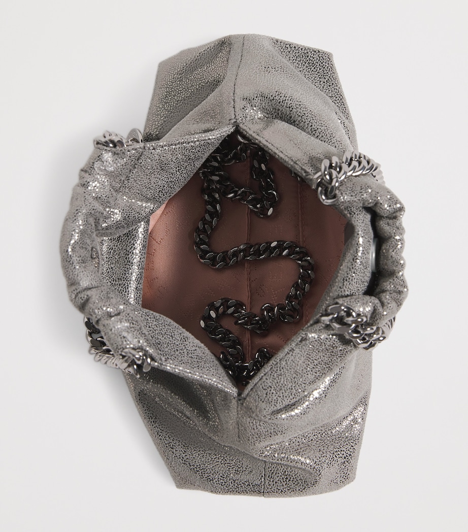 Metallic Falabella Top-Handle Bag 1113 STEEL GREY Image 4