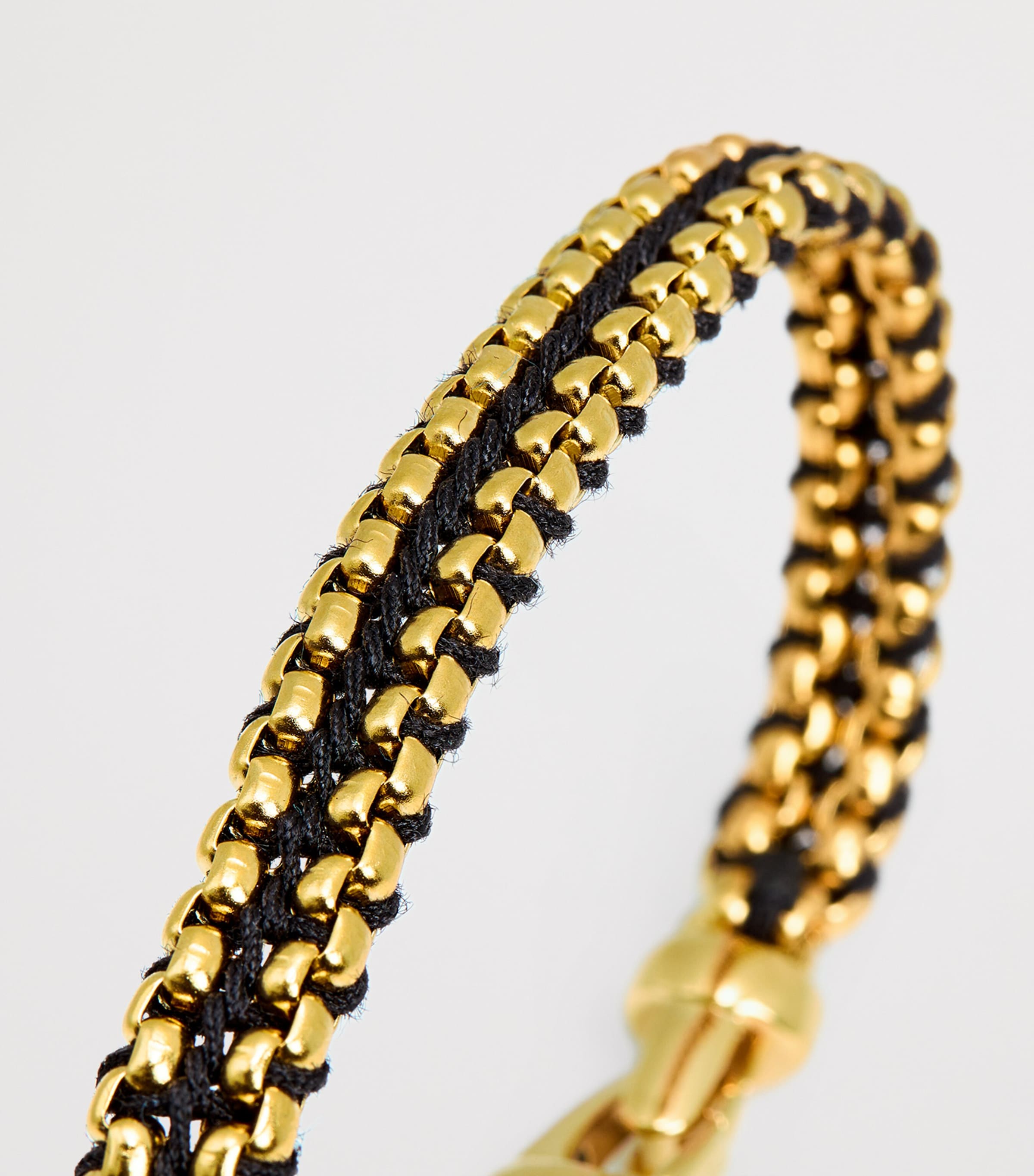Nialaya Jewelry Gold-Plated Stainless Steel Box Chain Bracelet Image 6