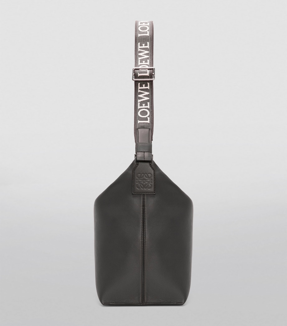 Leather Cubi Cross-Body Bag DARK GREY Image 2