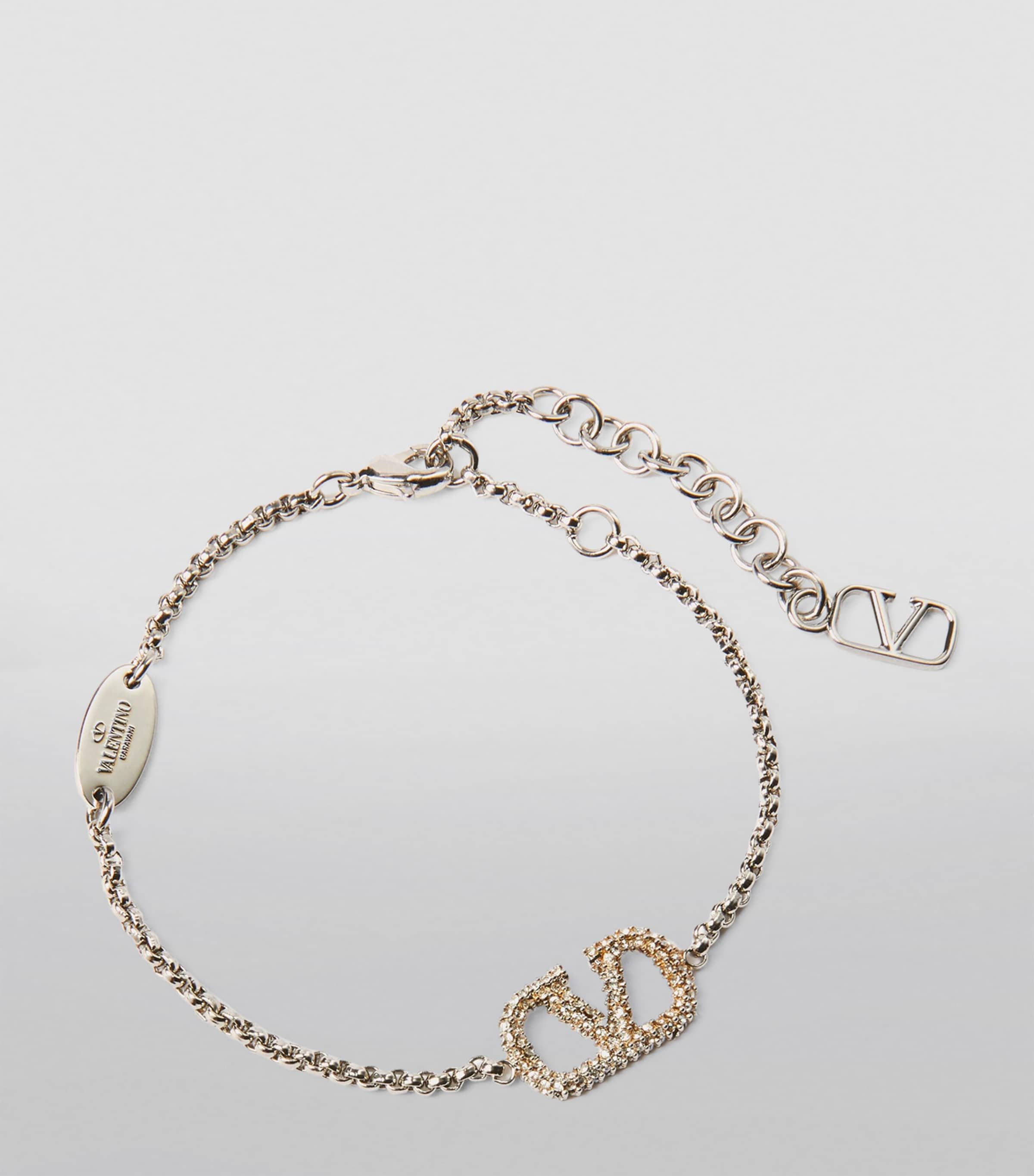 Valentino Garavani Swarovski Crystal-Embellished VLogo