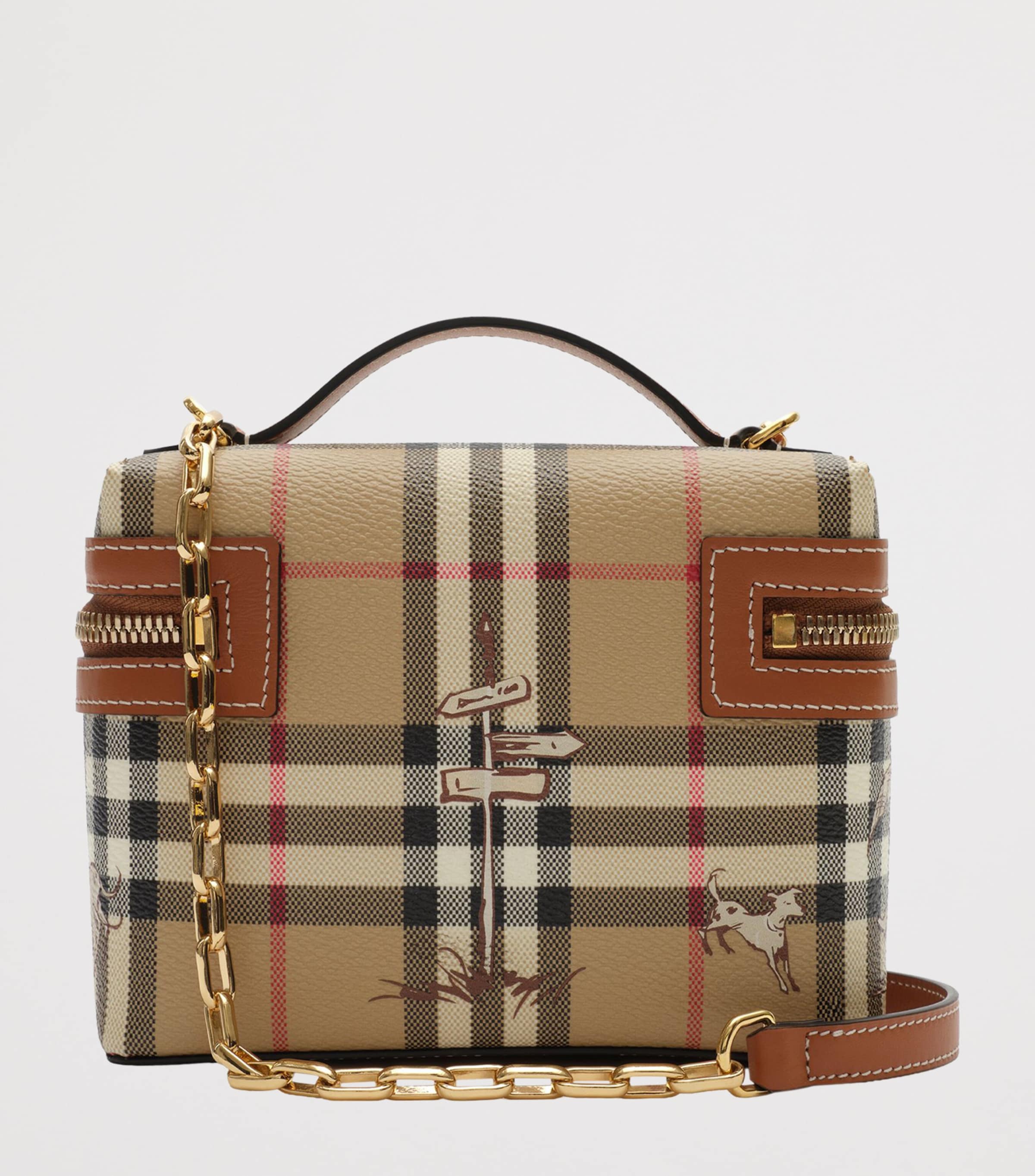 Burberry Check Mates Wash Bag Archive Beige Image 5