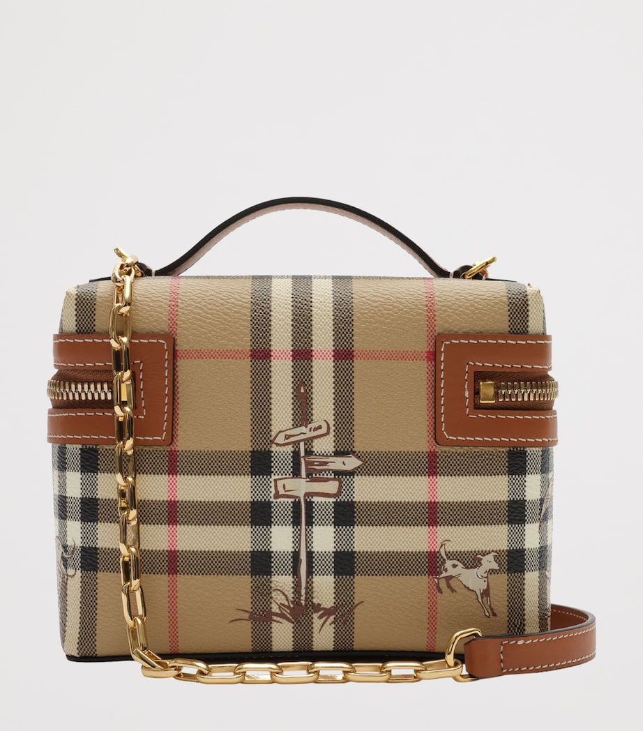 Burberry Check Mates Wash Bag Archive Beige Image 5
