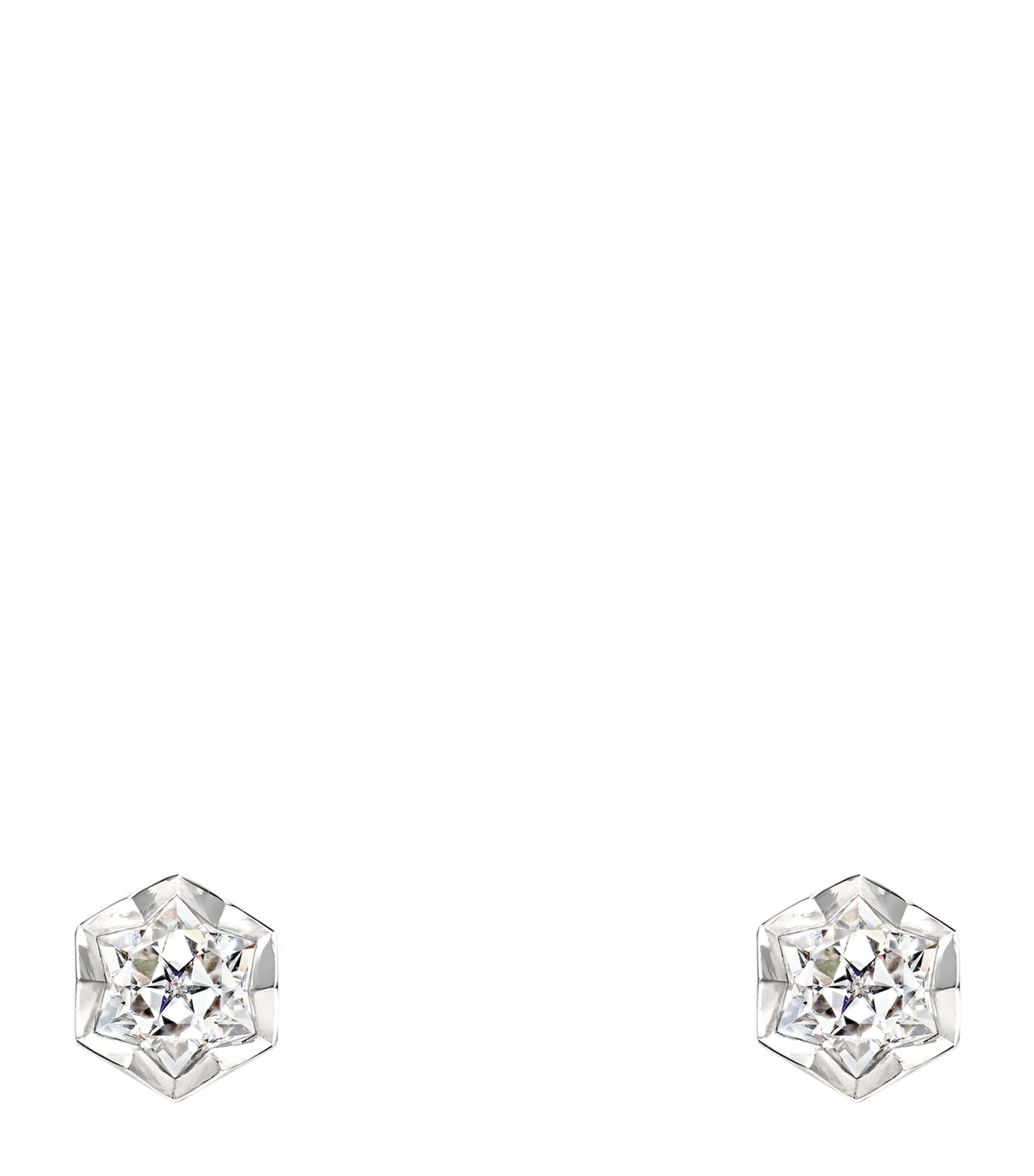 White Gold and Diamond Bee de Chaumet Stud Earrings WHITE GOLD Image 1