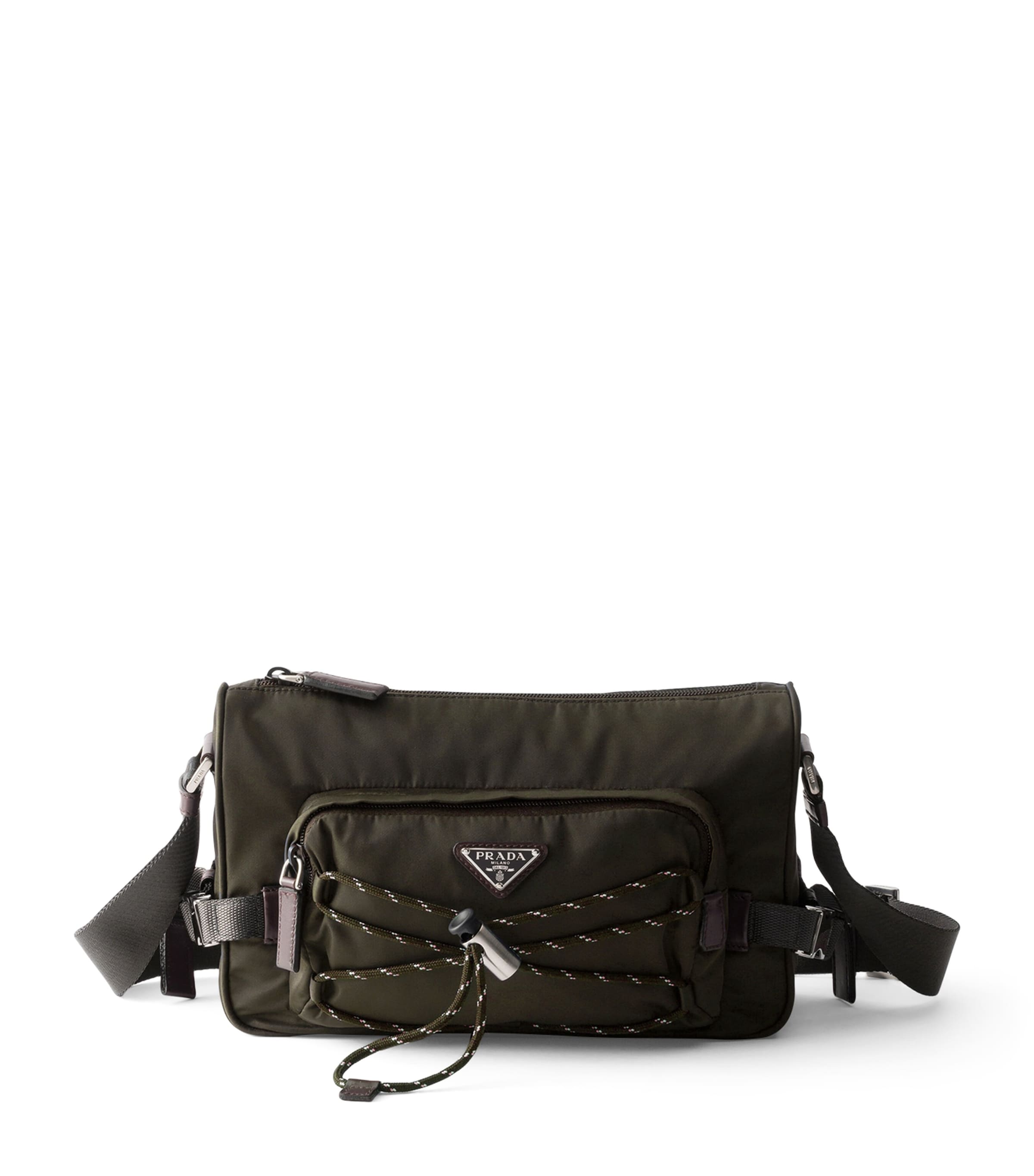 Re-Nylon and Leather Shoulder Bag F0334 Image 1