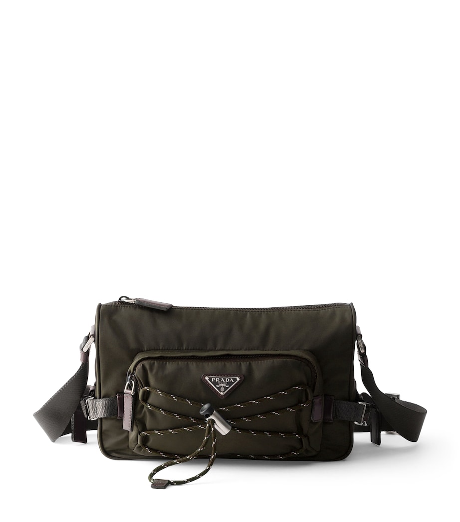 Re-Nylon and Leather Shoulder Bag F0334 Image 1