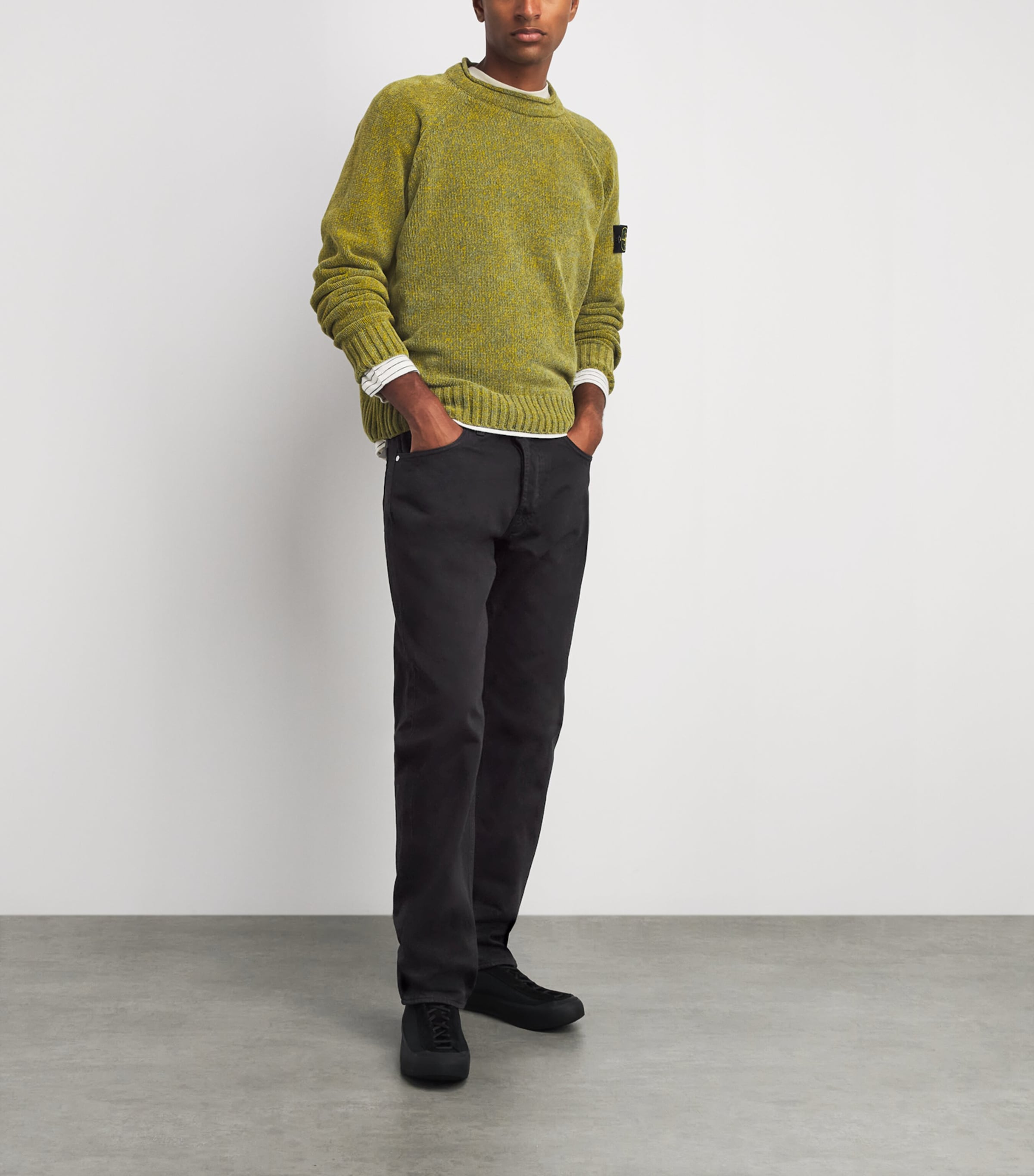 Stone Island Mens Garment-Dyed Straight Jeans Image 2