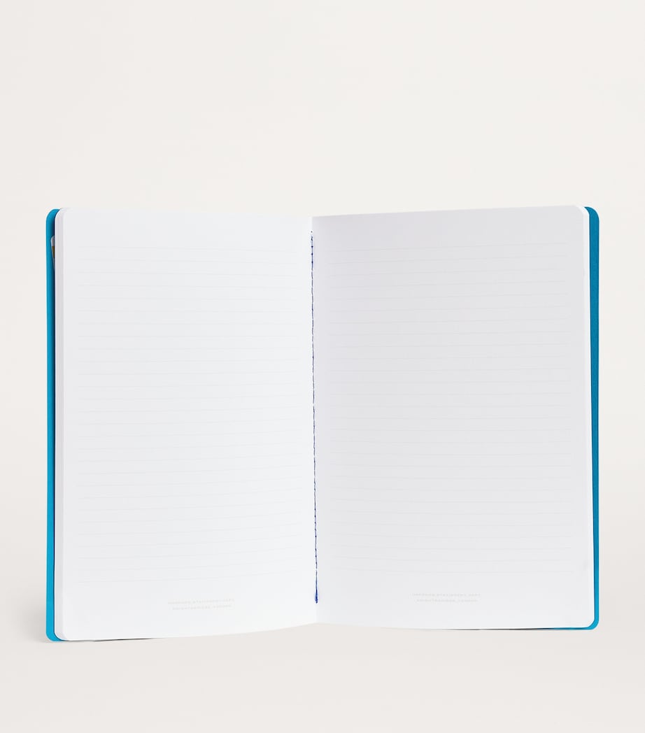 Harrods Logo A5 Notebook Blue Image 2