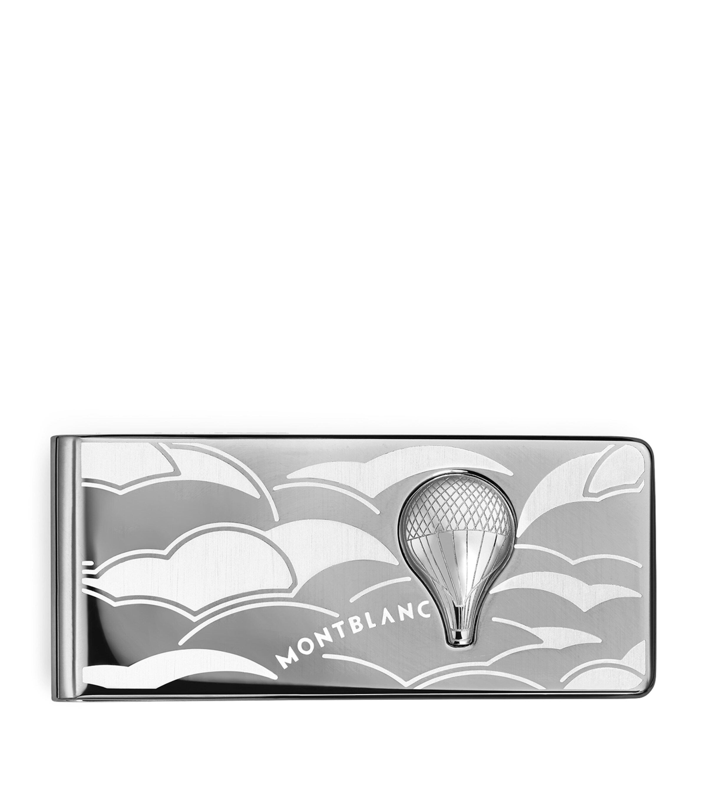 Montblanc Silver Steel Around The World In 80 Days Money Clip