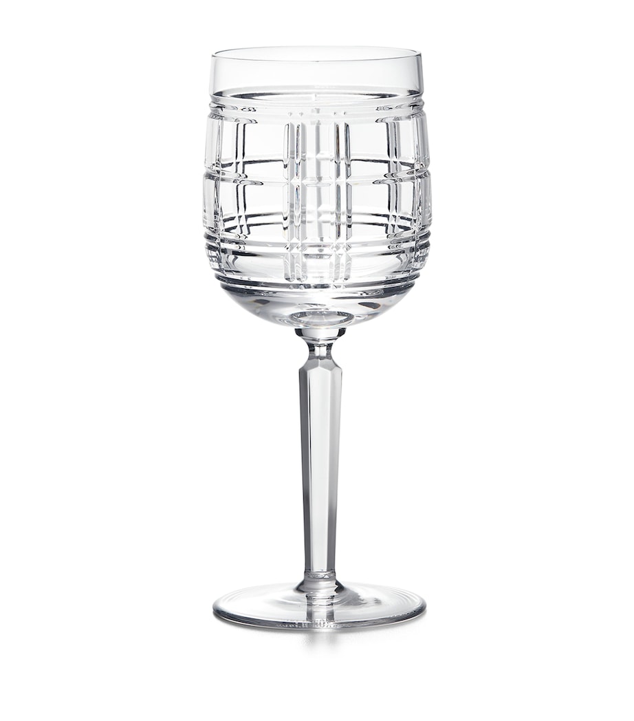 Hudson Plaid Red Wine Glass CLEAR Image 1