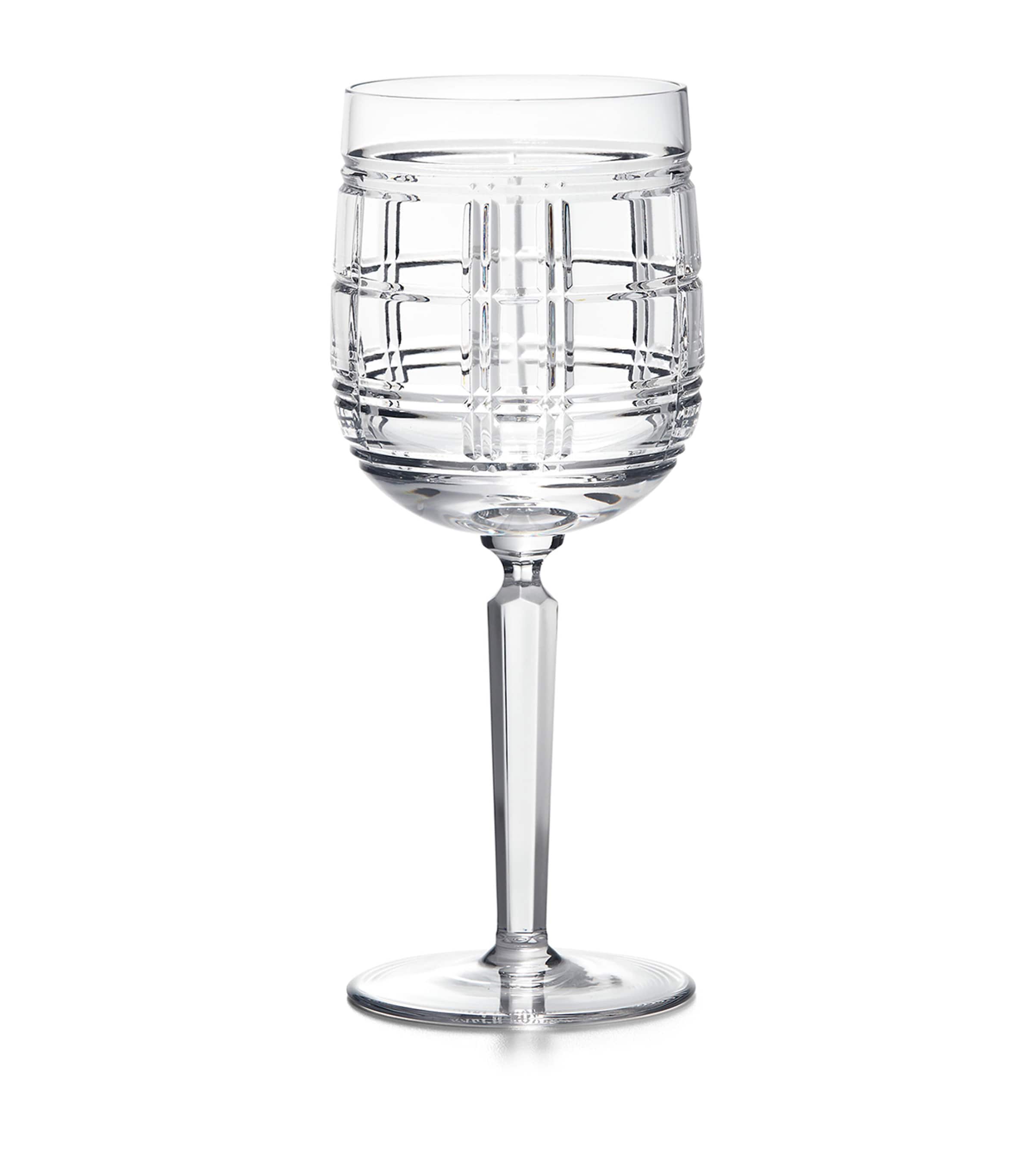 Ralph Lauren Home Hudson Plaid Red Wine Glass | Dining | Glassware | Wine Glasses | Designers | Ralph Lauren | Ralph Lauren Home