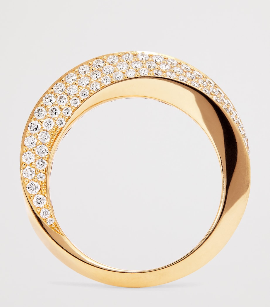 Yellow Gold and Diamond Aurea Spira Ring YELLOW GOLD Image 3