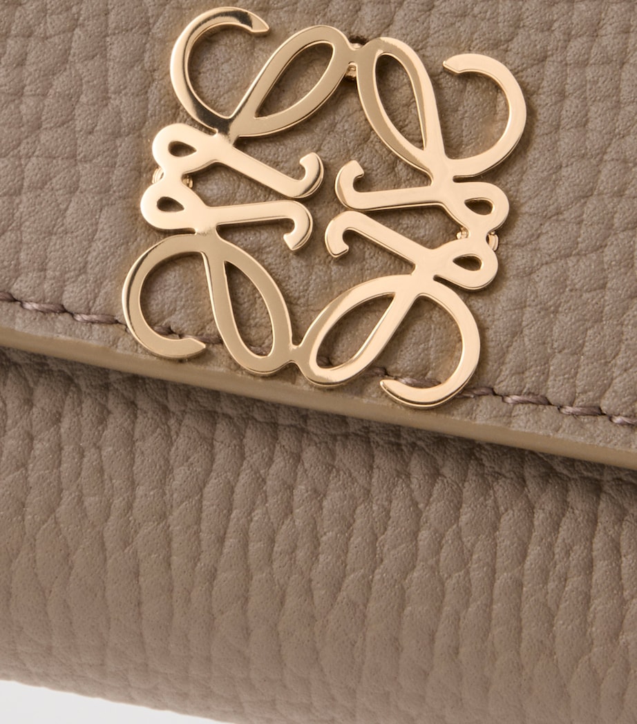 Small Leather Anagram Wallet TAUPE Image 5