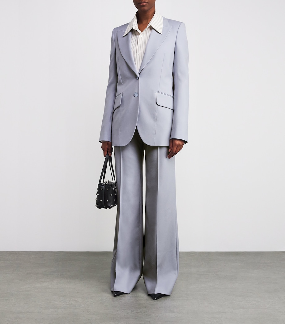 Wool Single-Breasted Blazer 4218 CLOUDY BLUE Image 2