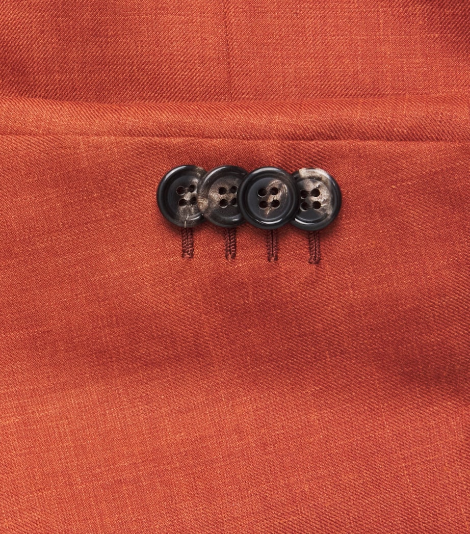 Brioni Mens Silk-Cashmere-Linen Blazer Image 6