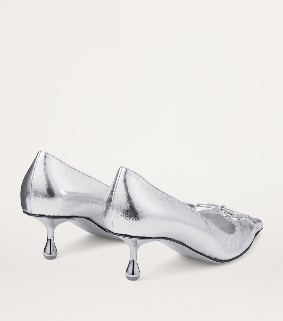 Scarlett 50 Metallic Lambskin Pumps SILVER Image 2