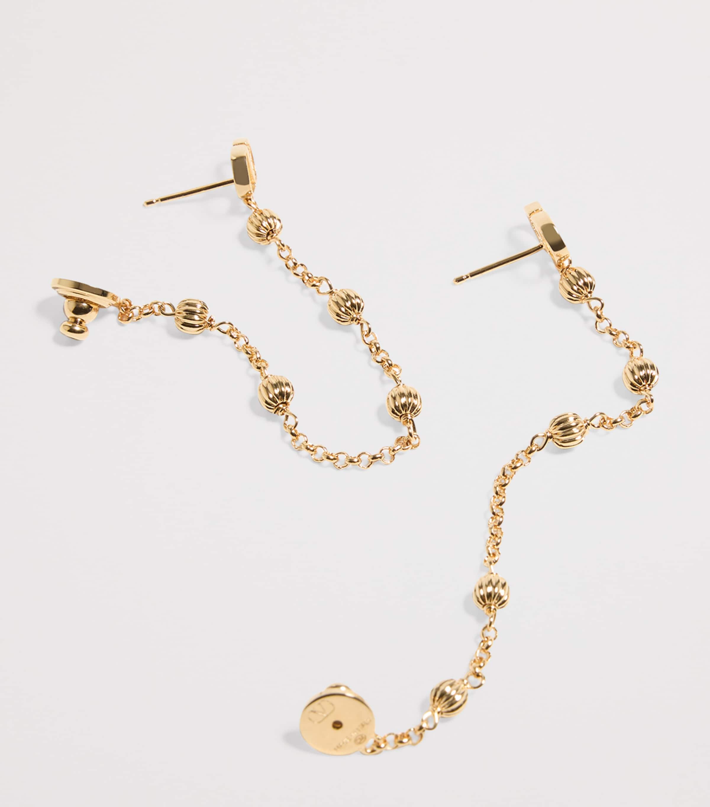 VLogo Signature Drop Earrings L01 Image 3