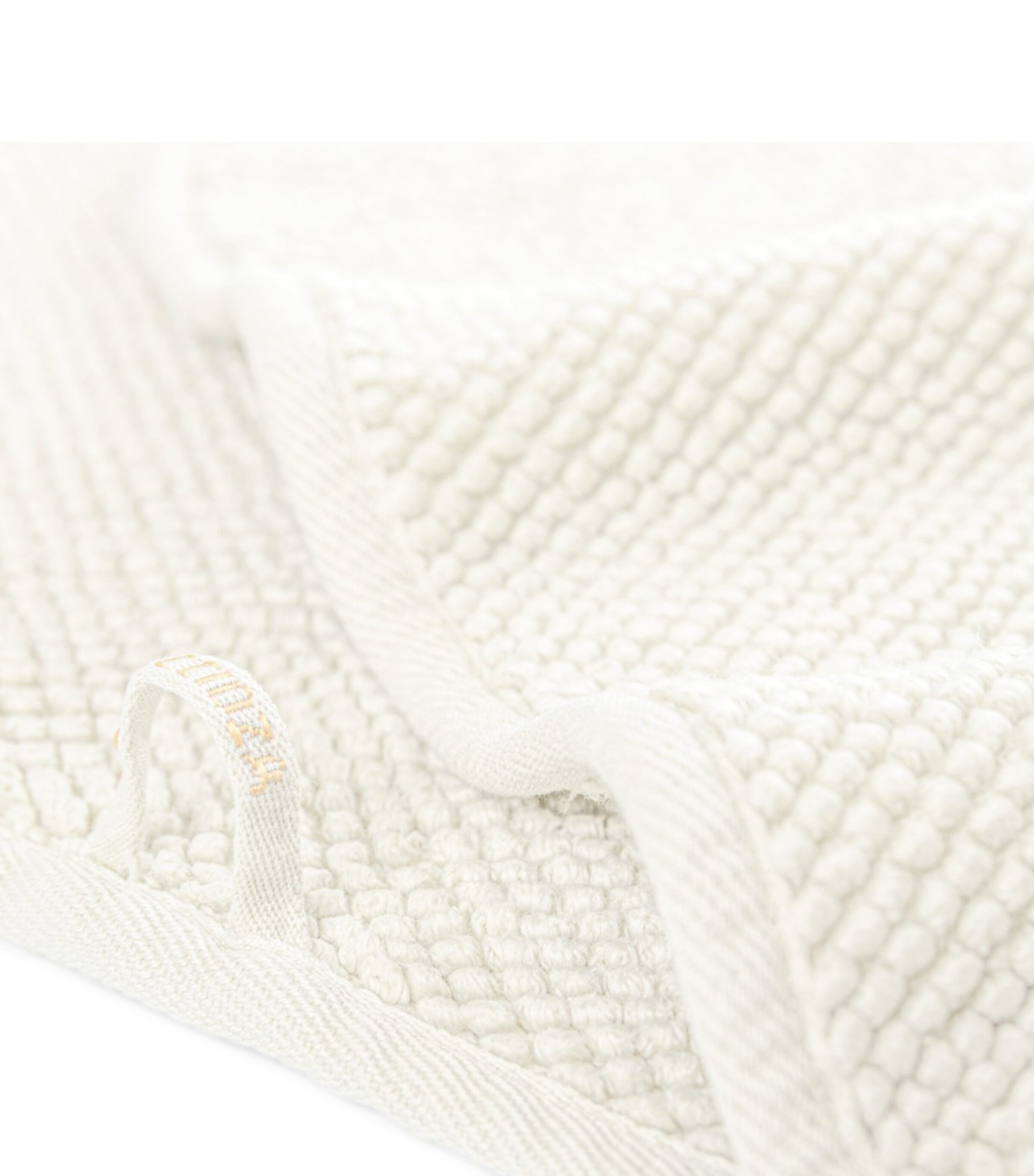 GRACCIOZA Cotton Pearls Bath Towel (70cm x 140cm) Snow Image 5