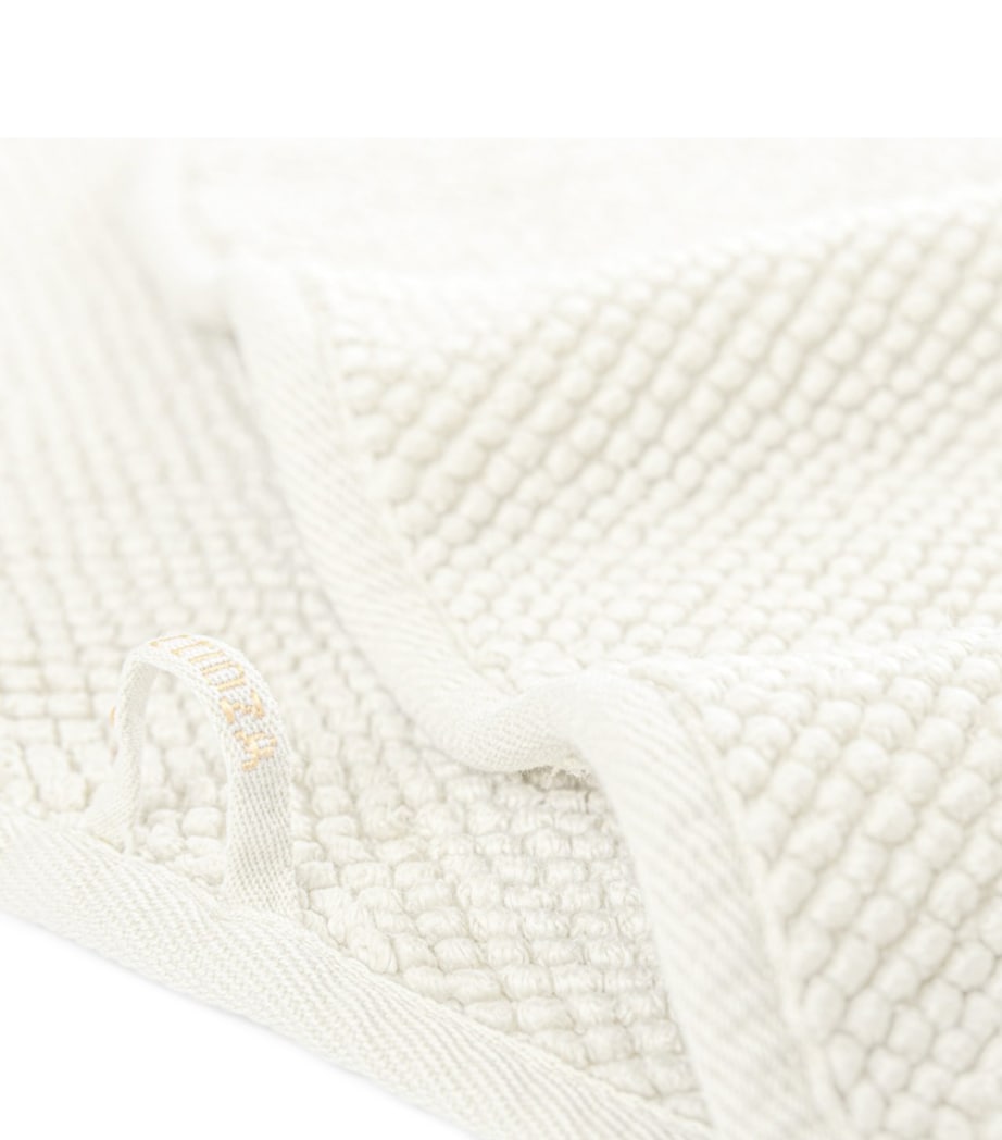 GRACCIOZA Cotton Pearls Bath Towel (70cm x 140cm) Snow Image 5