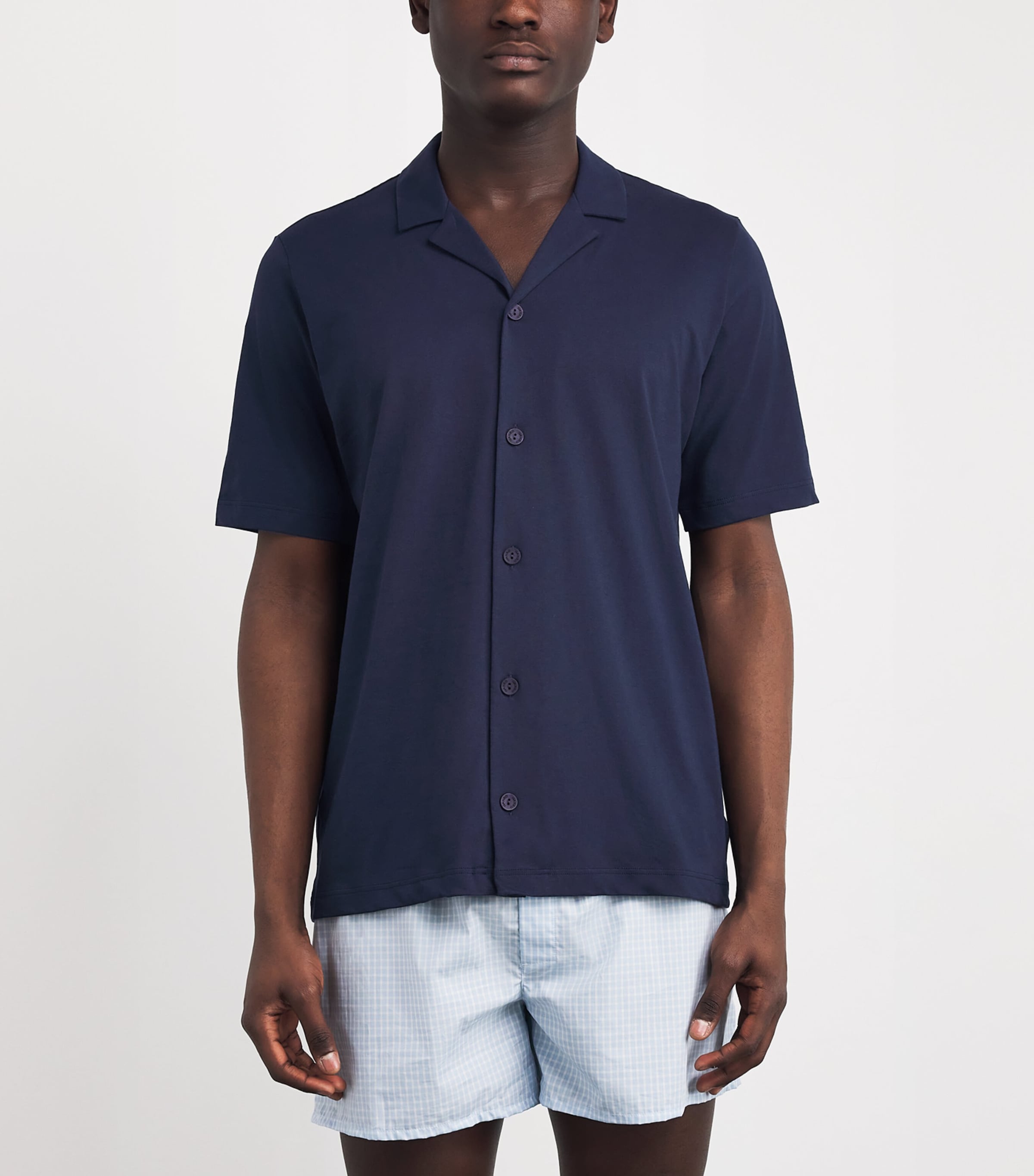 Jersey Night & Day Henley Shirt 1610-DEEP NAVY Image 3