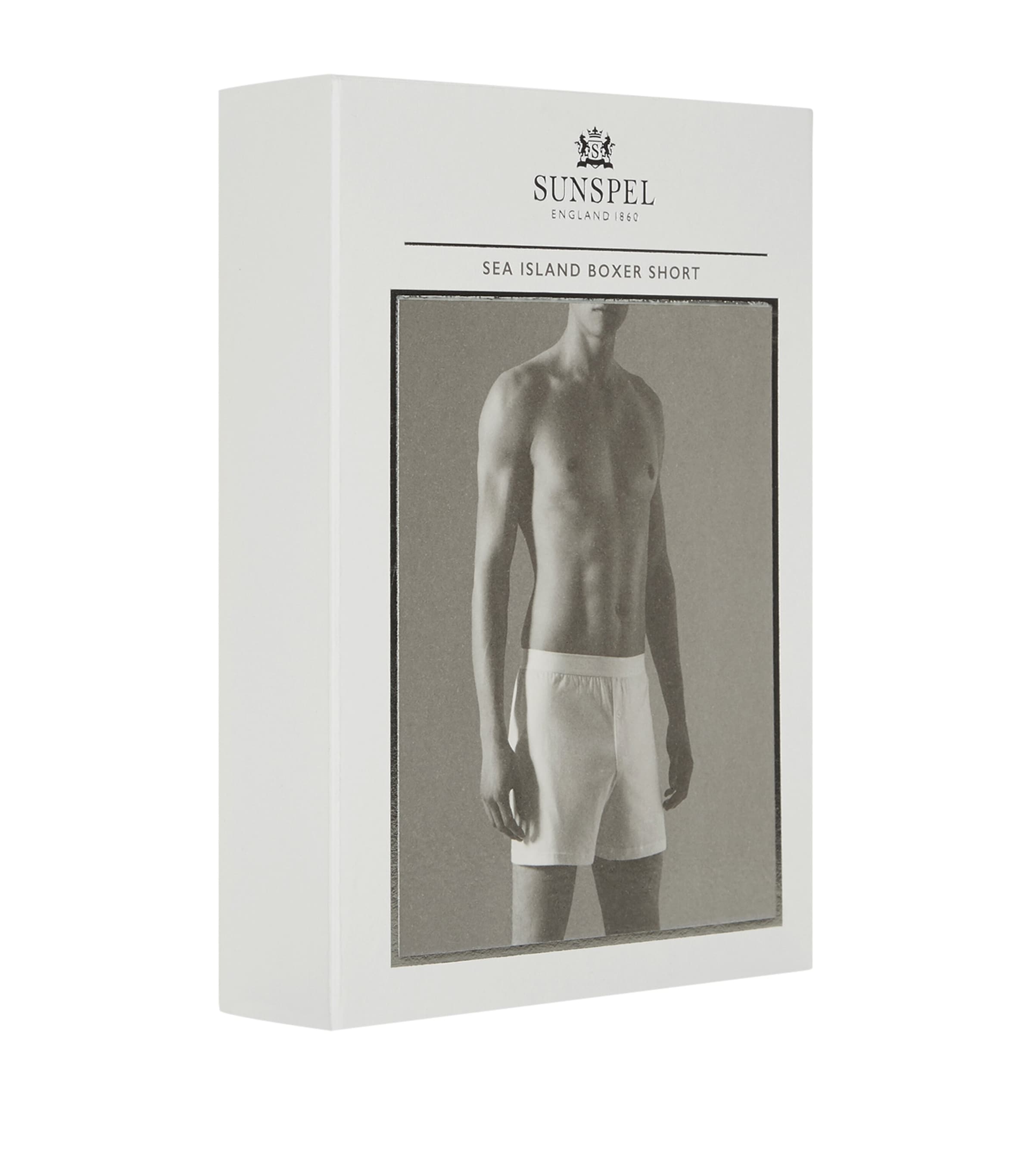 Sea Island Cotton Boxer Shorts WHITE Image 6