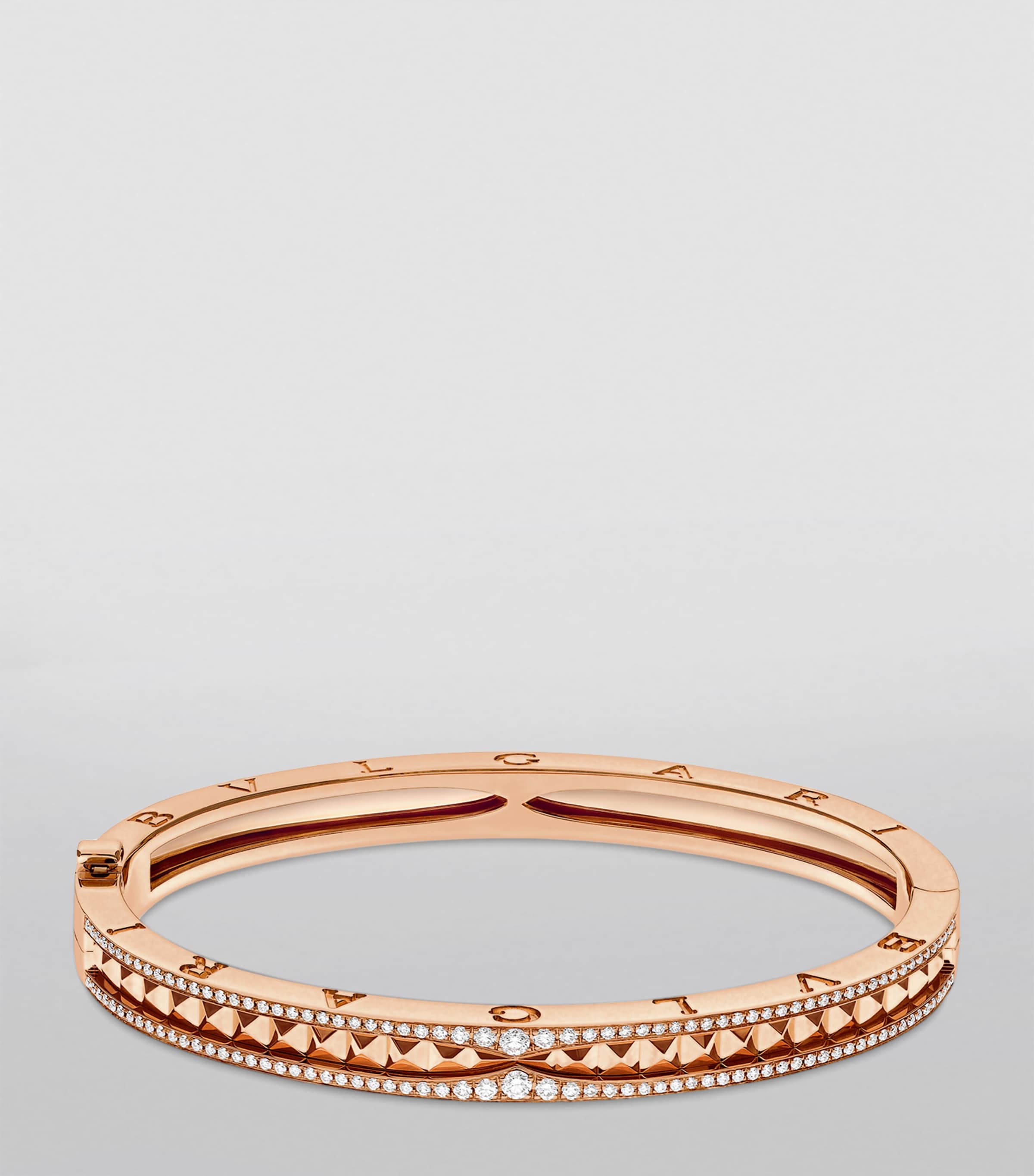 Bvlgari Rose Gold and Diamond B.zero1 Rock Bracelet Pink Gold Image 2