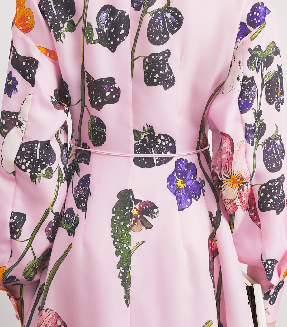 LEO LIN Womens Silk Floral Josephine Maxi Gown Wildbloom Image 5