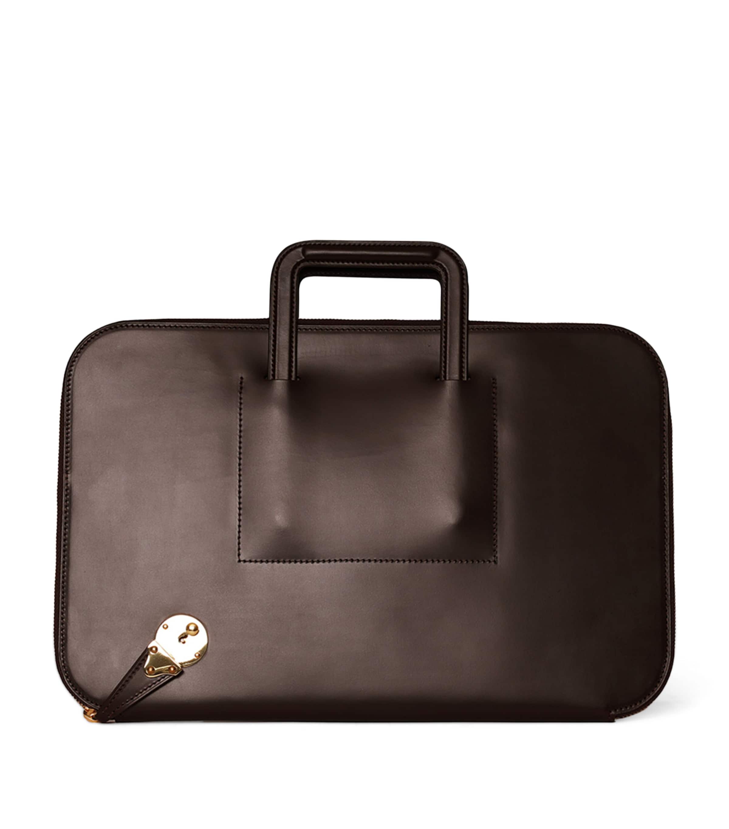 Swaine Leather Salisbury Briefcase | Men Bags | Laptops & Briefcases