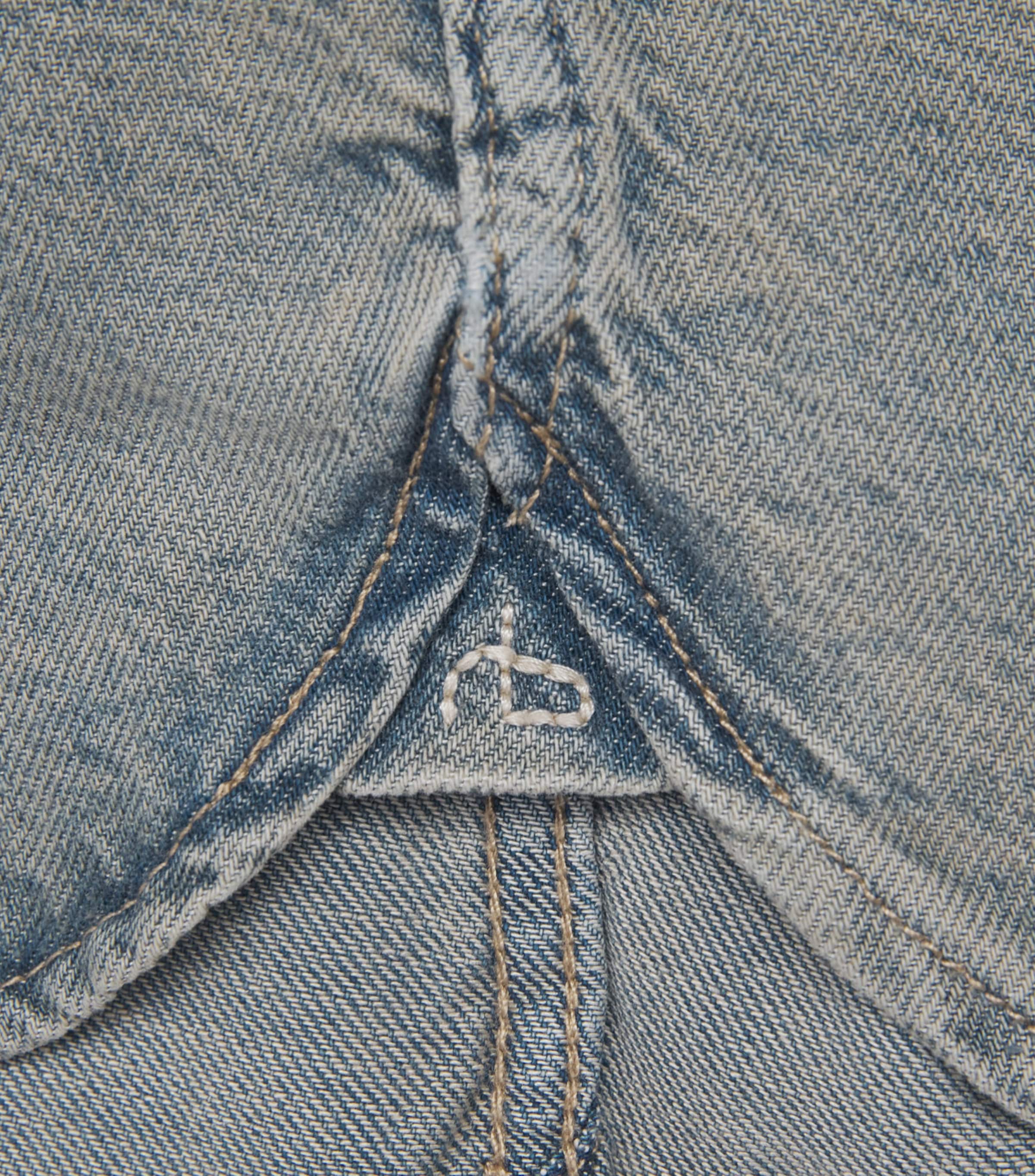 Rag & Bone Mens Denim Twin-Pocket Overshirt Mrrik Image 6