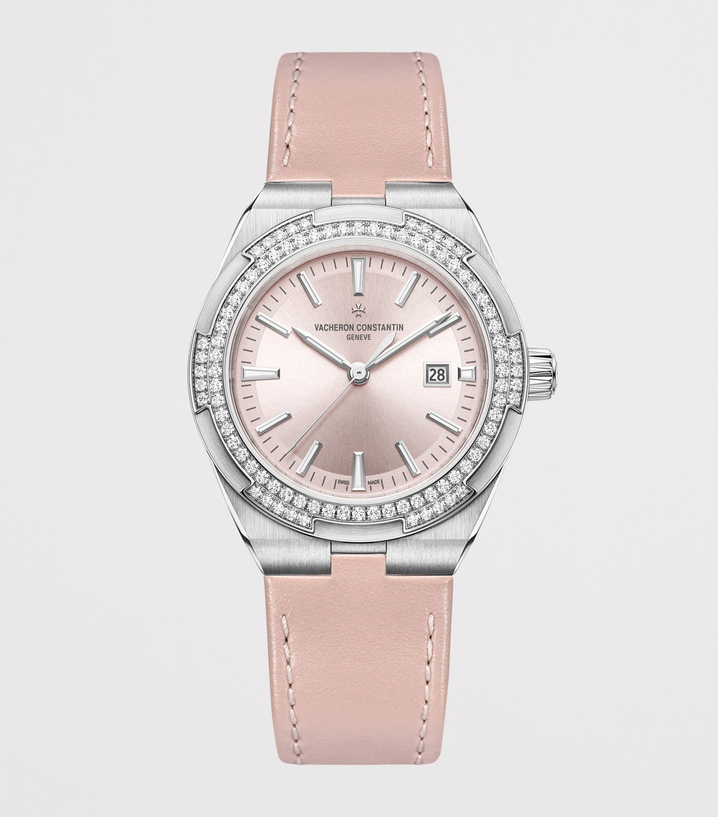 Vacheron Constantin Stainless Steel and Diamond Overseas Self-Winding Watch 35mm Stainless Steel Image 2