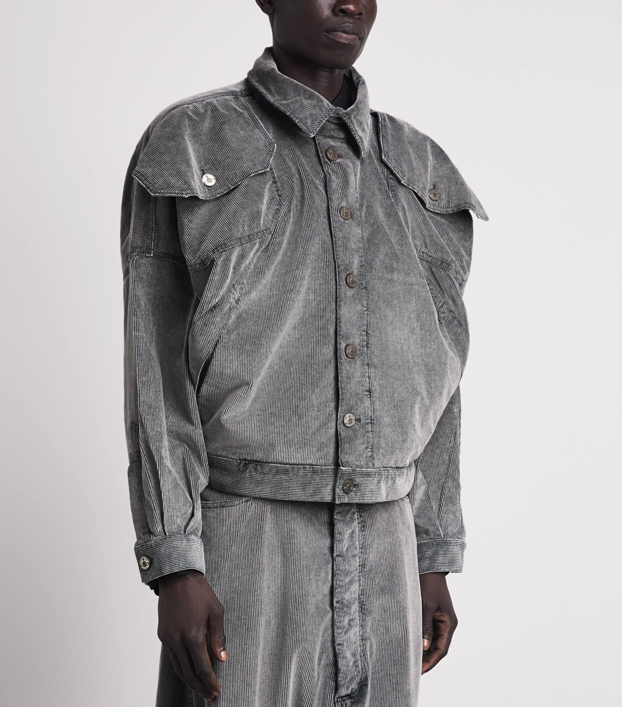 Vivienne Westwood Grey Corduroy Board Jacket | Harrods UK