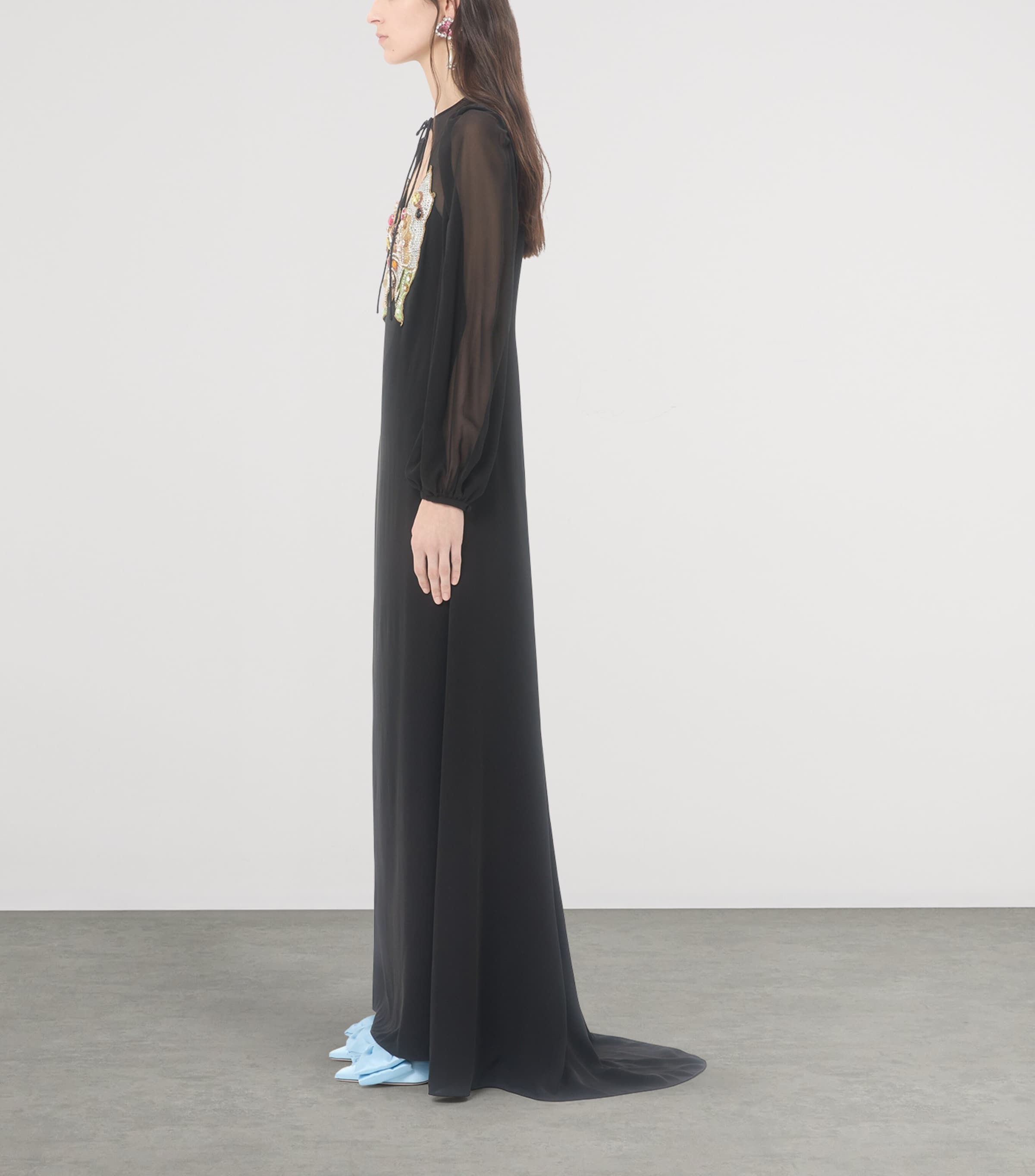 Embellished Georgette Gown K92 Image 3