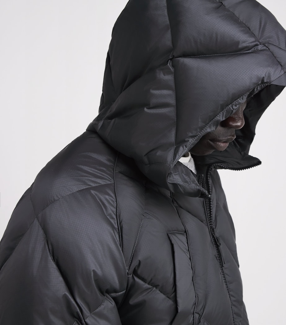 Down Diamond-Quilted Puffer Jacket DUSTY BLACK Image 6