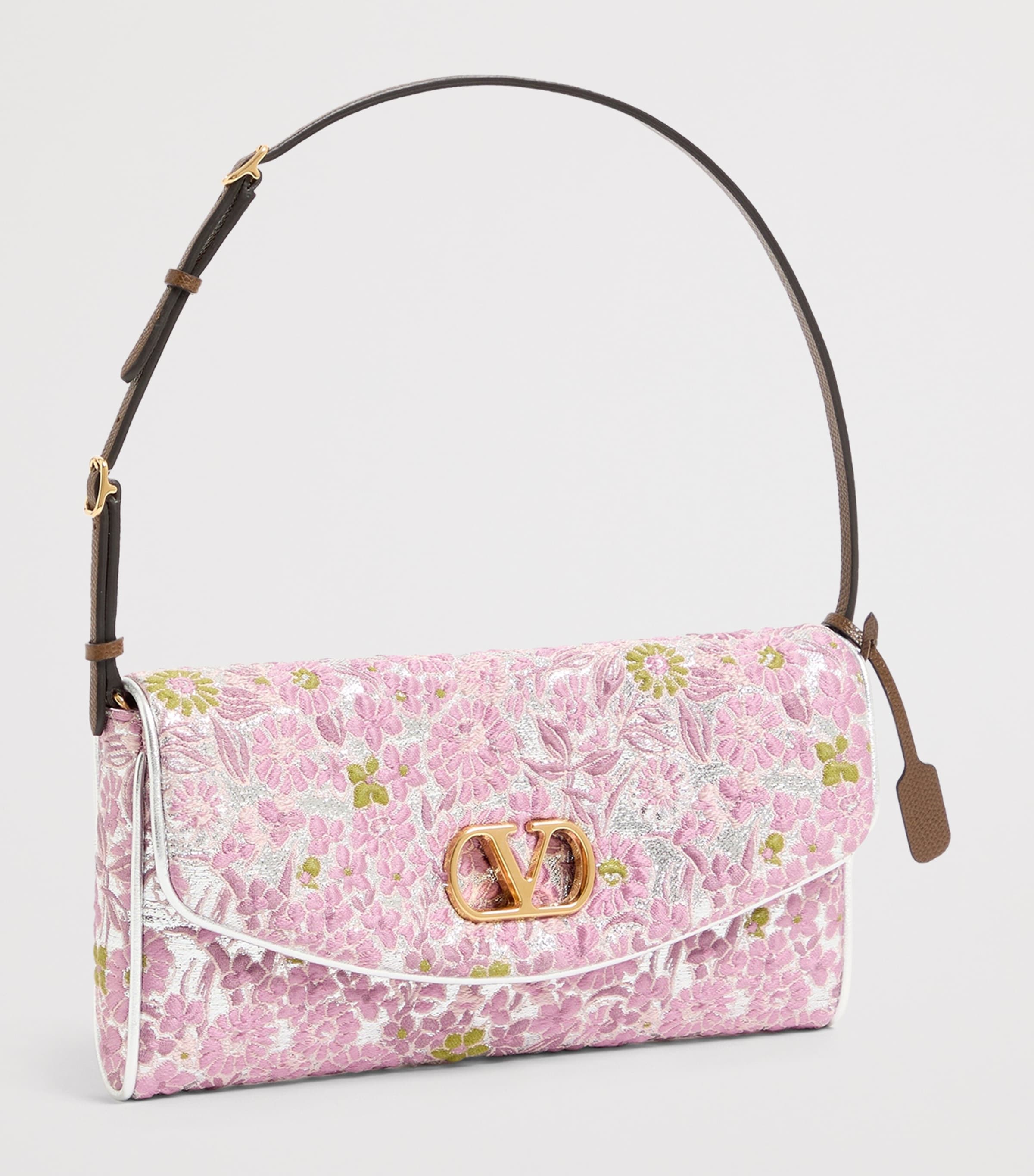 Valentino Garavani Floral Embroidered DeVain Shoulder Bag Image 2