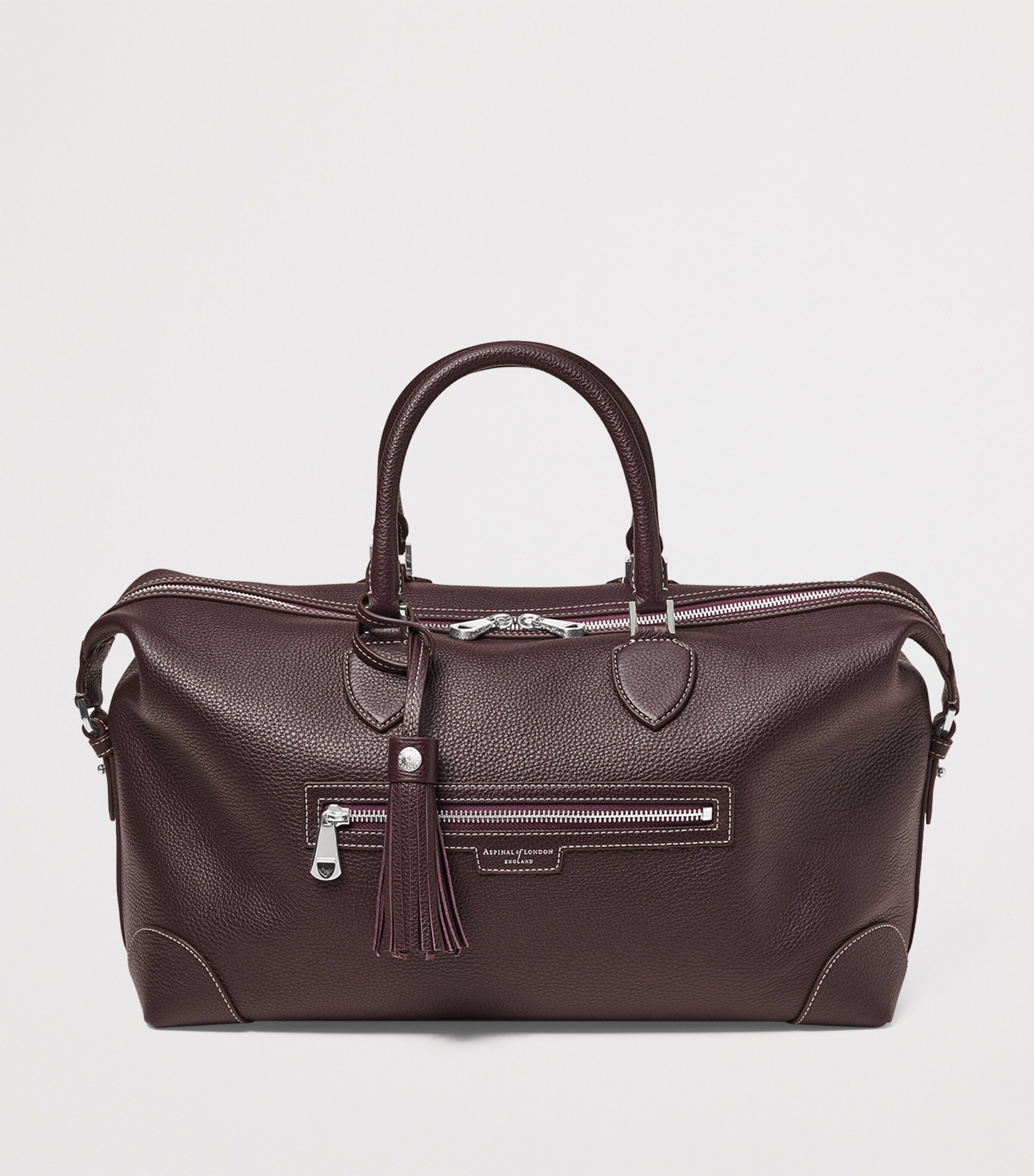 Aspinal Of London Leather The Hudson Bag Wine Image 2