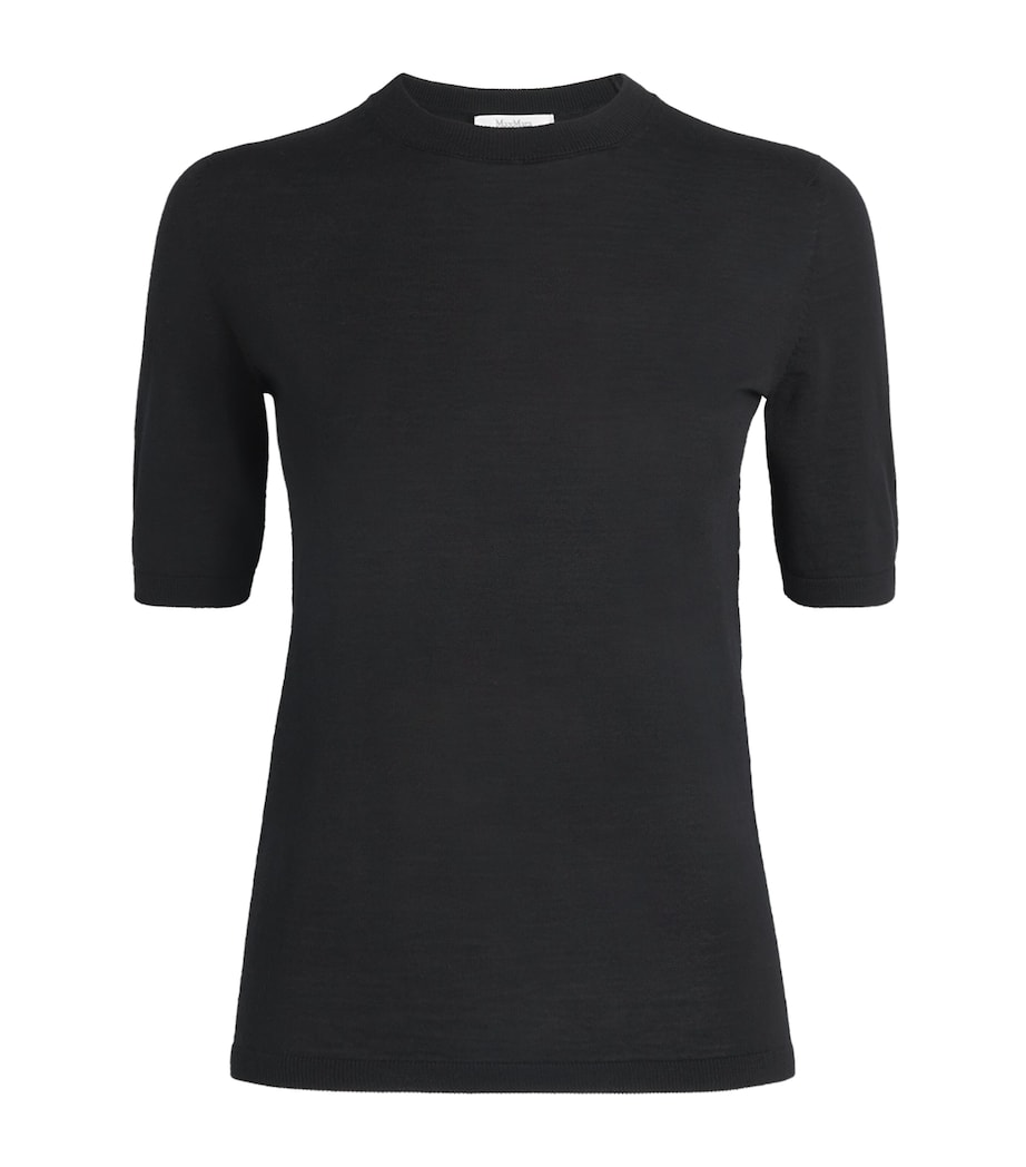 Virgin Wool Top BLACK Image 1