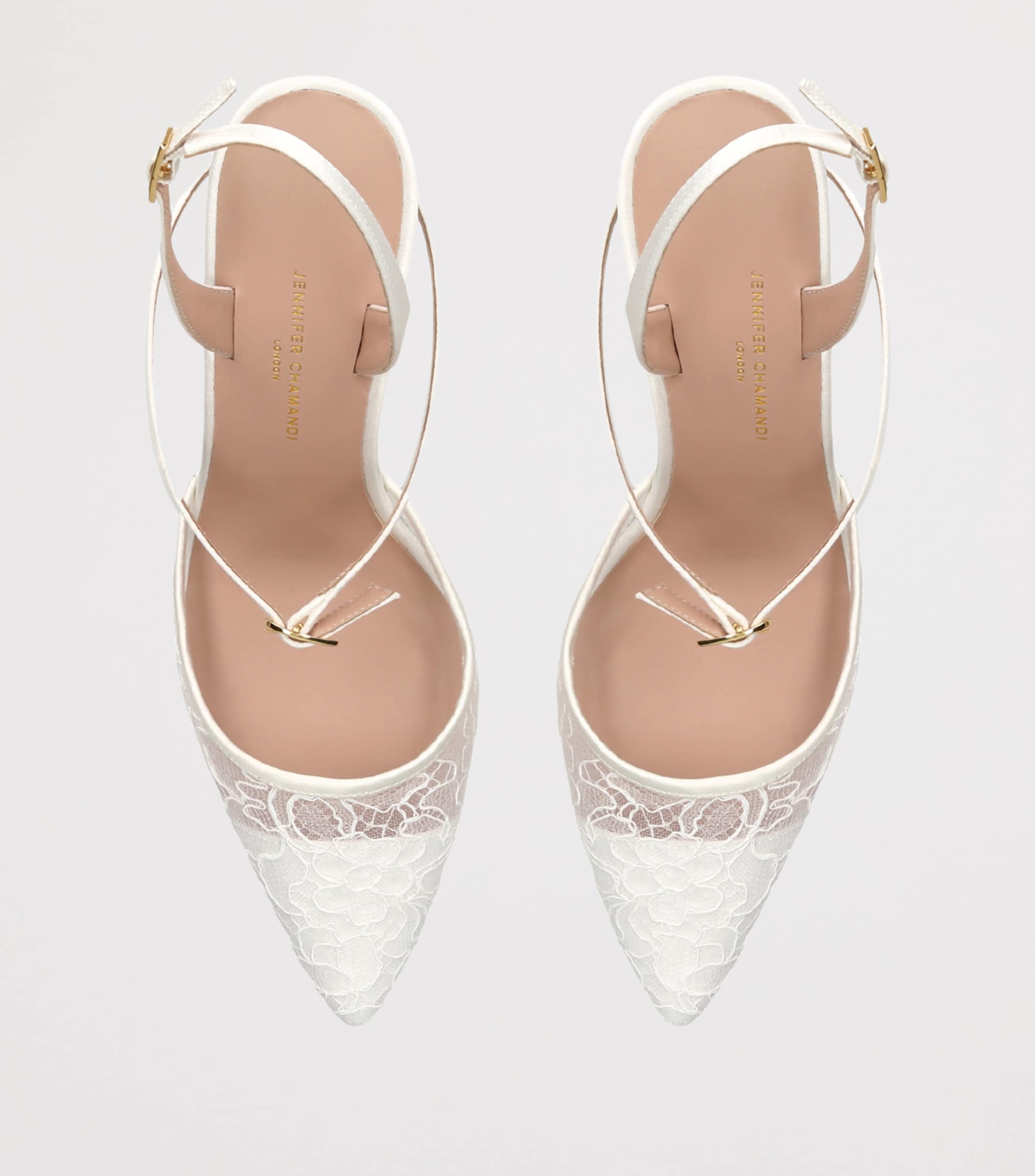 Jennifer Chamandi Vittorio Slingback Pumps 85 White Image 4