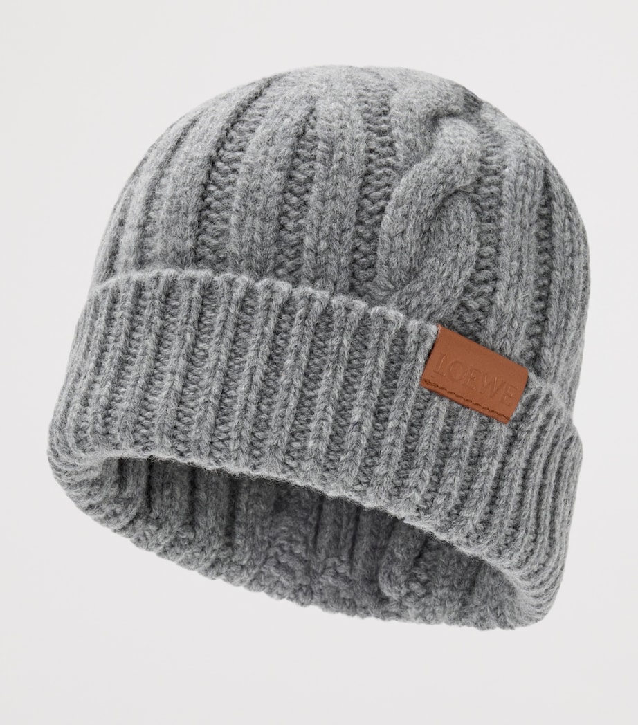 Wool Beanie GREY MELANGE Image 2