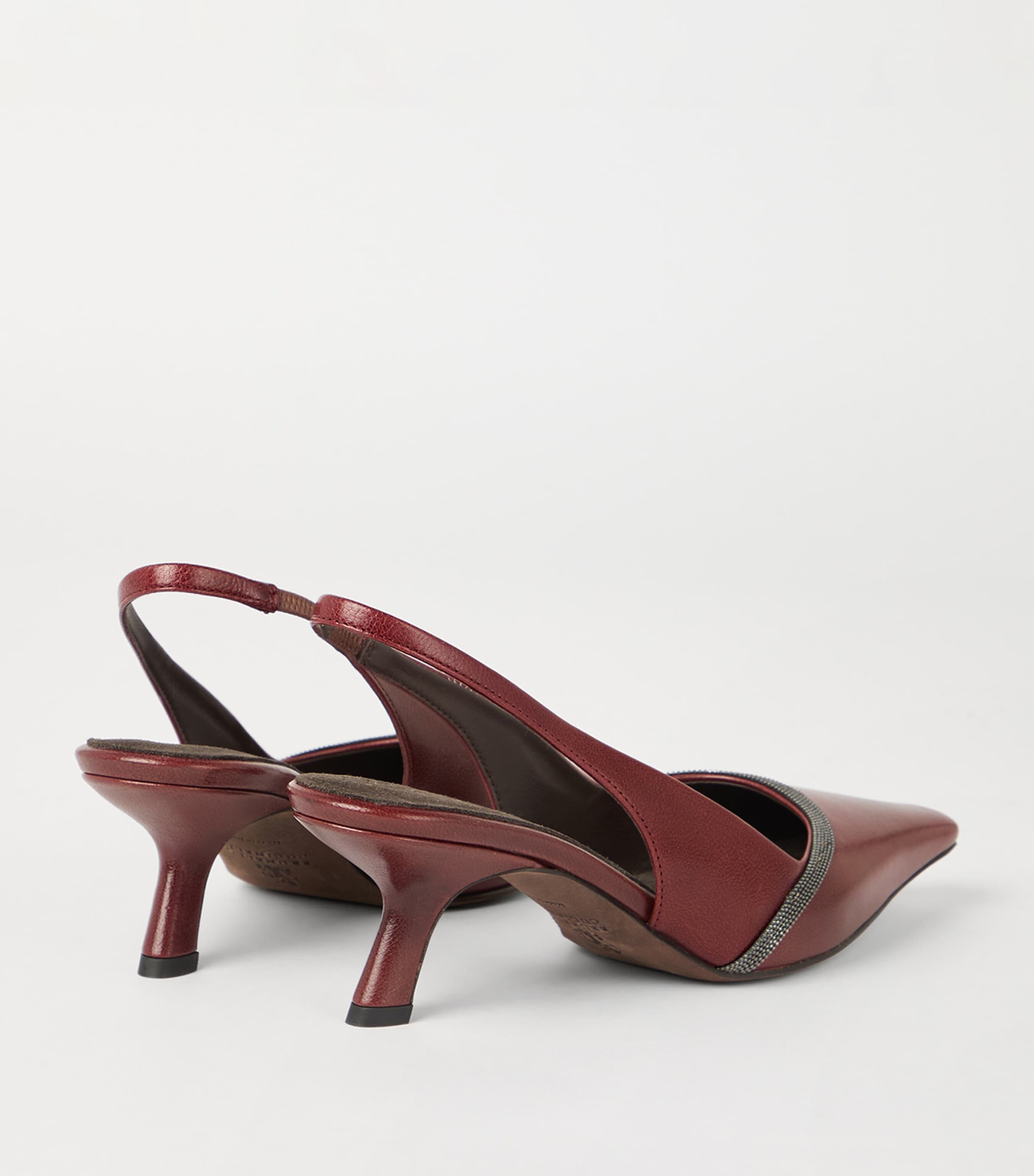 Leather City Slingback Heels 65 C4187 Image 4