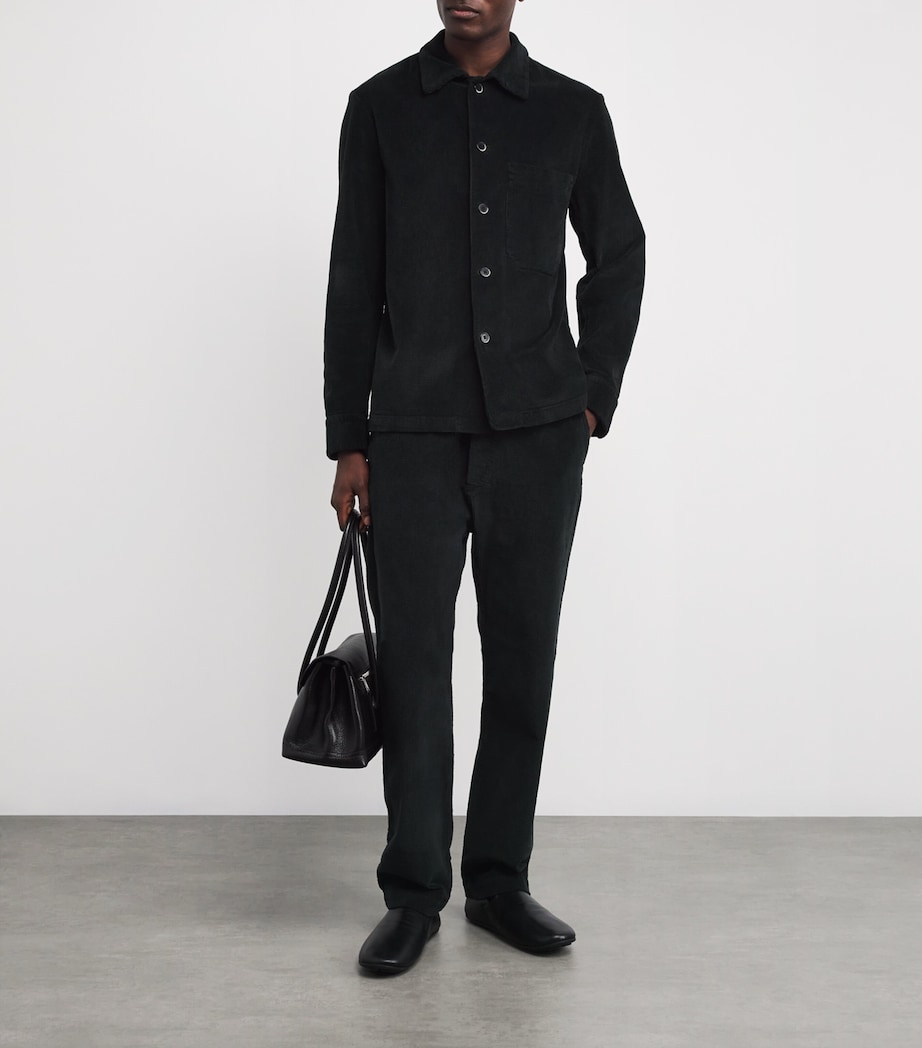 Cotton-Blend Corduroy Tosador Trousers 590 NERO Image 2