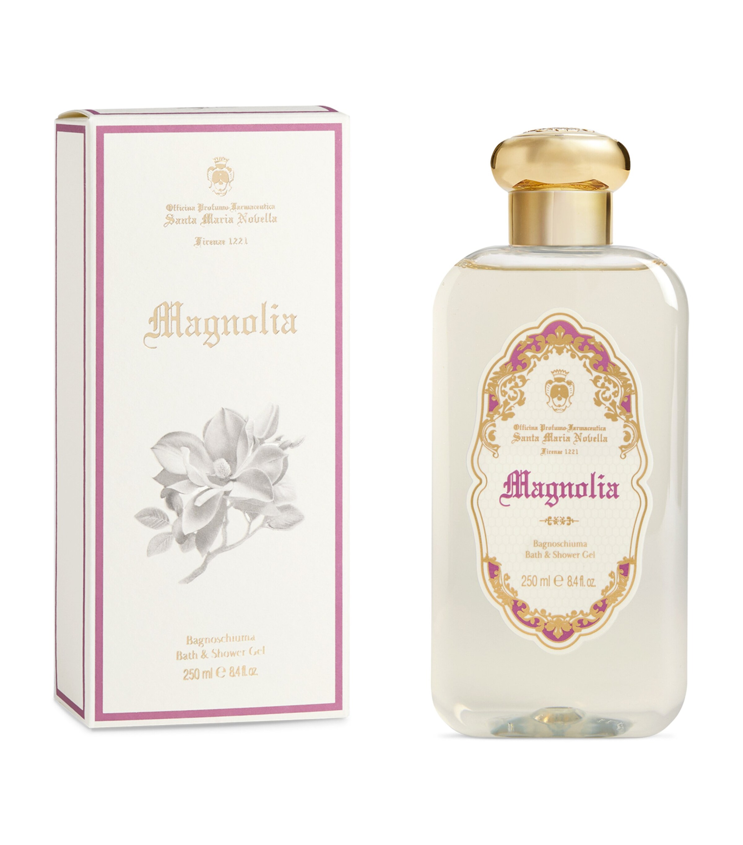 SANTA MARIA NOVELLA Magnolia Bath Gel (250ml) Magnolia Image 2