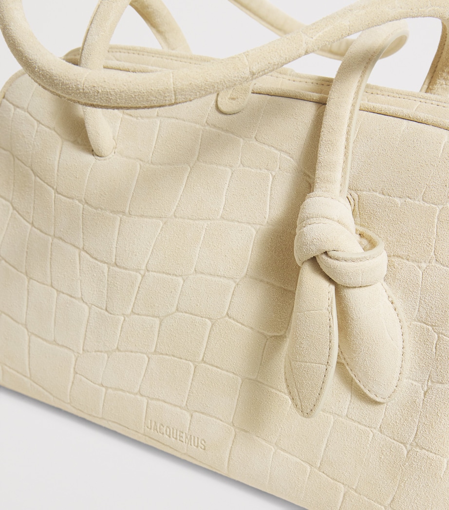 Suede Turismo Top-Handle Bag 120 IVORY Image 6