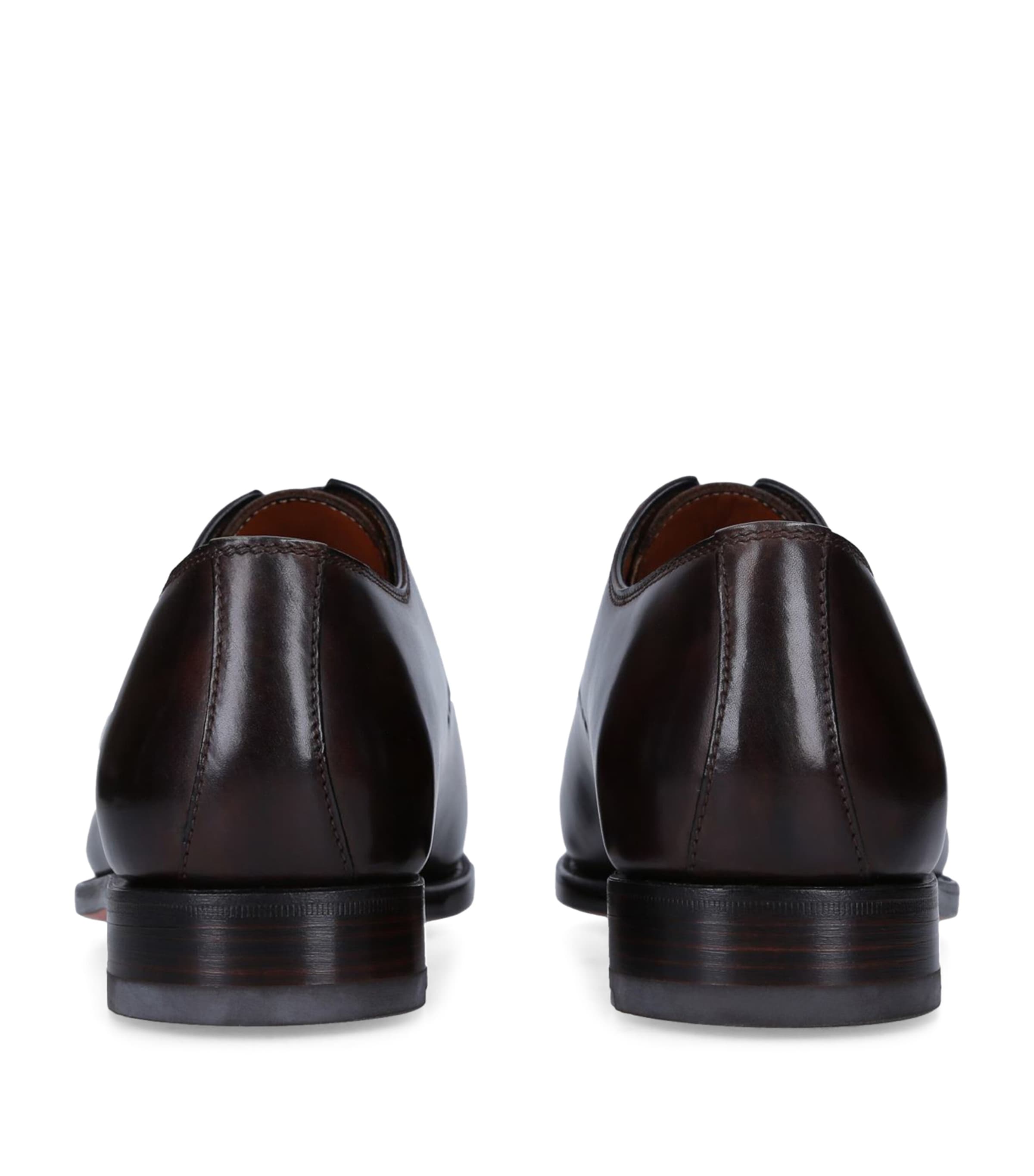 Leather Vittorio Oxford Shoes DARK BROWN Image 2