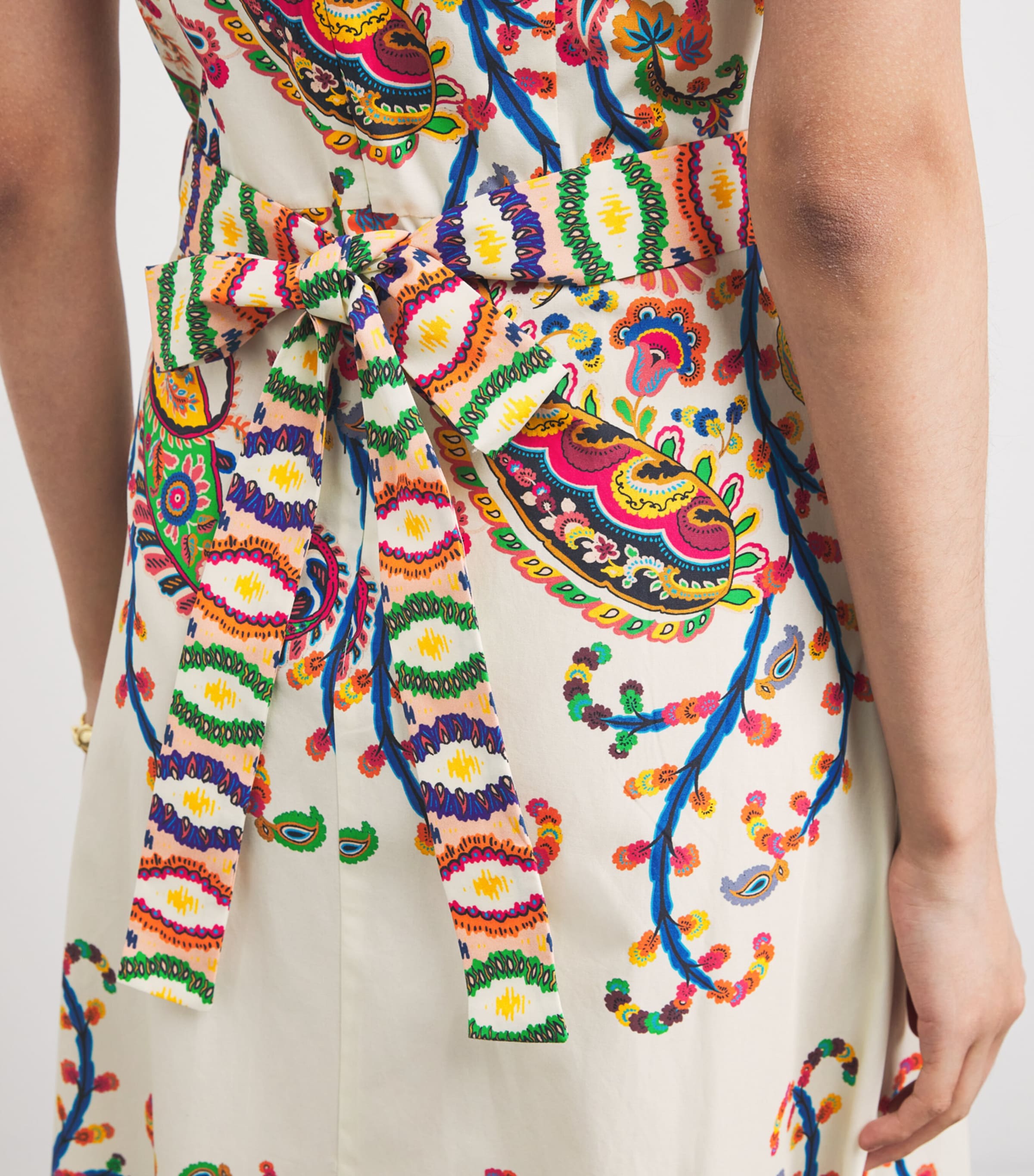 Cotton Paisley Maxi Dress X0800 Image 4